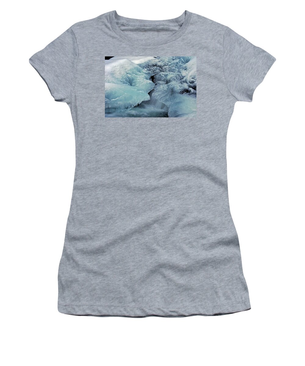 Autumn Women's T-Shirt featuring the photograph Icy Beauty by Jeremy Rhoades