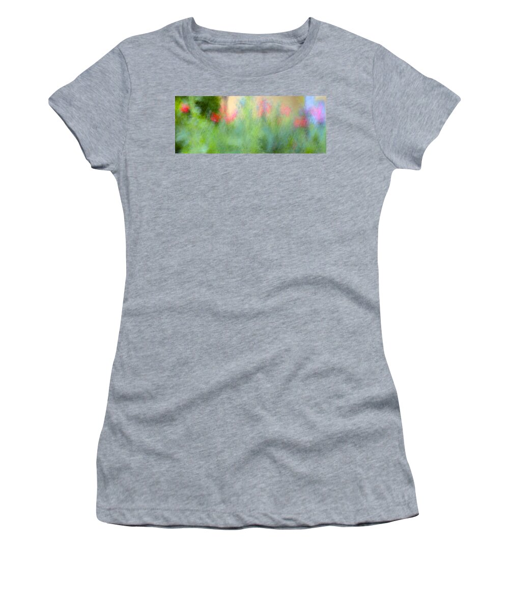 Garden Women's T-Shirt featuring the photograph If My Front Yard Was Giverny by Theresa Tahara