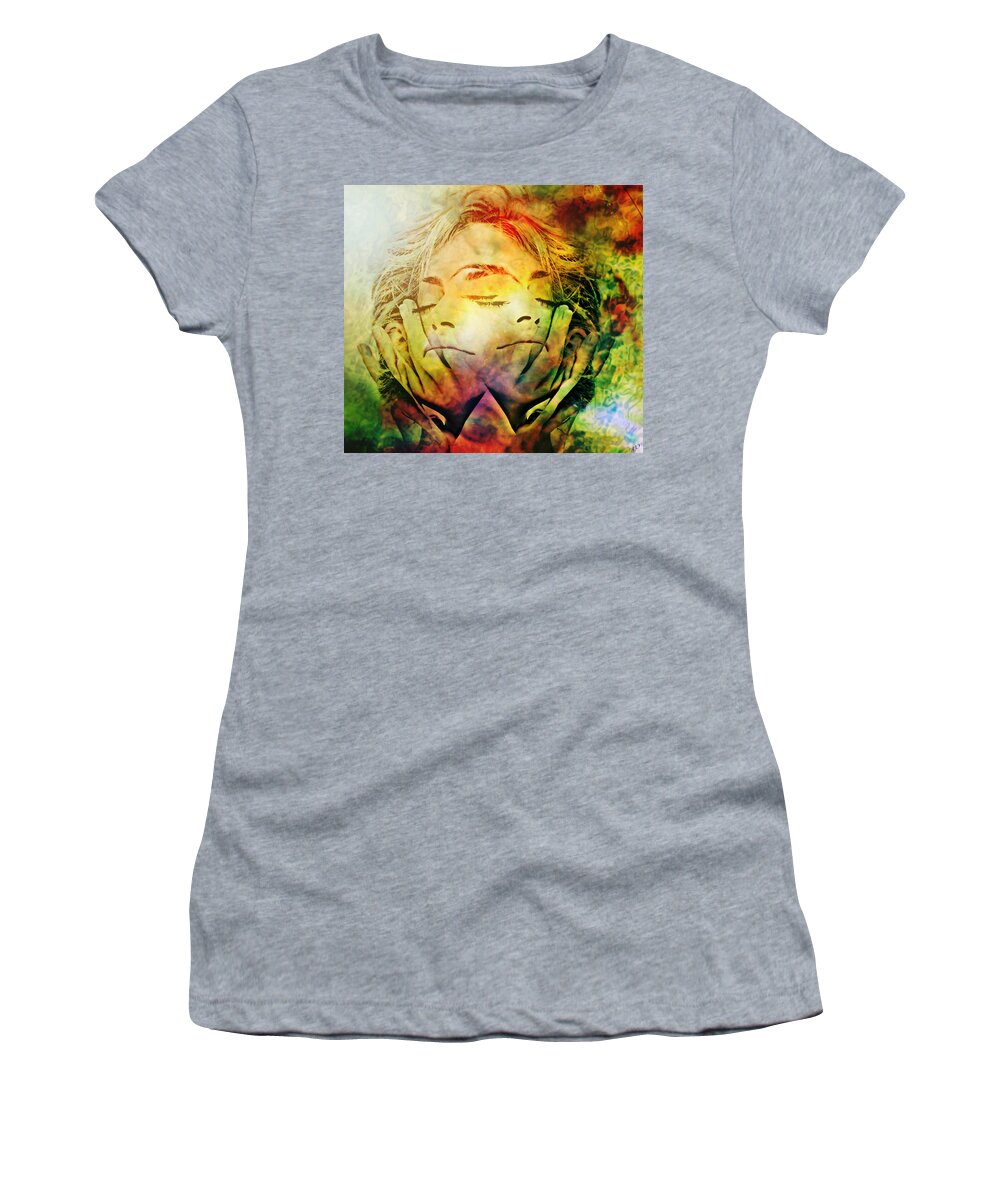 In Between Dreams Women's T-Shirt featuring the painting In Between Dreams by Ally White