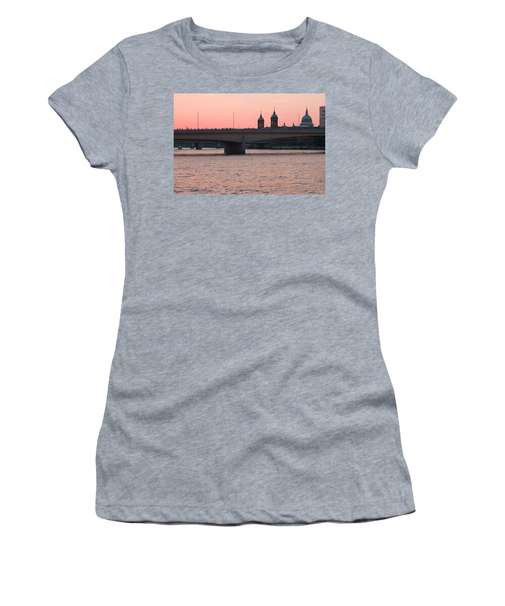 London Women's T-Shirt featuring the photograph In the Pink by Shirley Mitchell