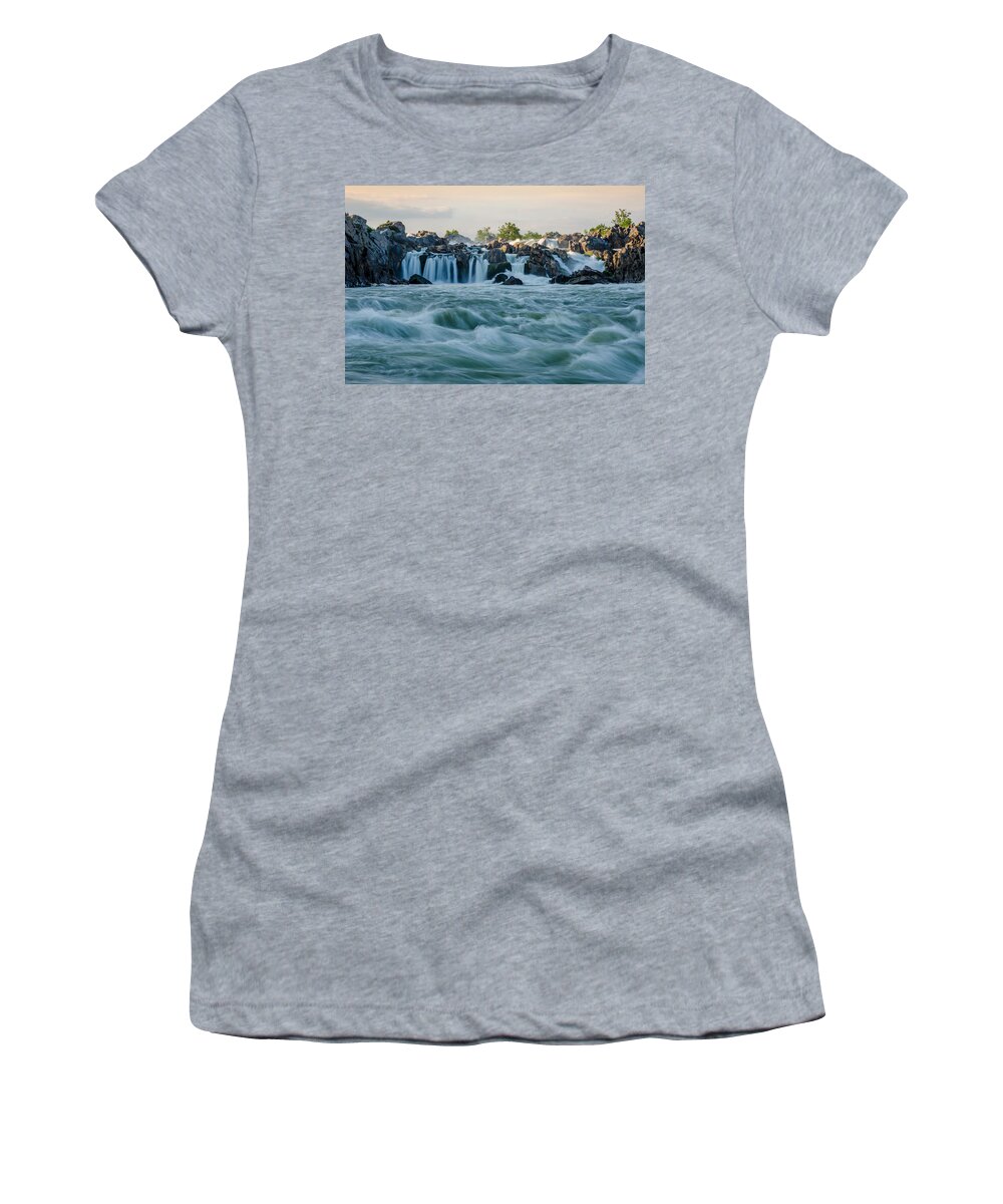 Virginia Women's T-Shirt featuring the photograph In the Rapids by Kristopher Schoenleber
