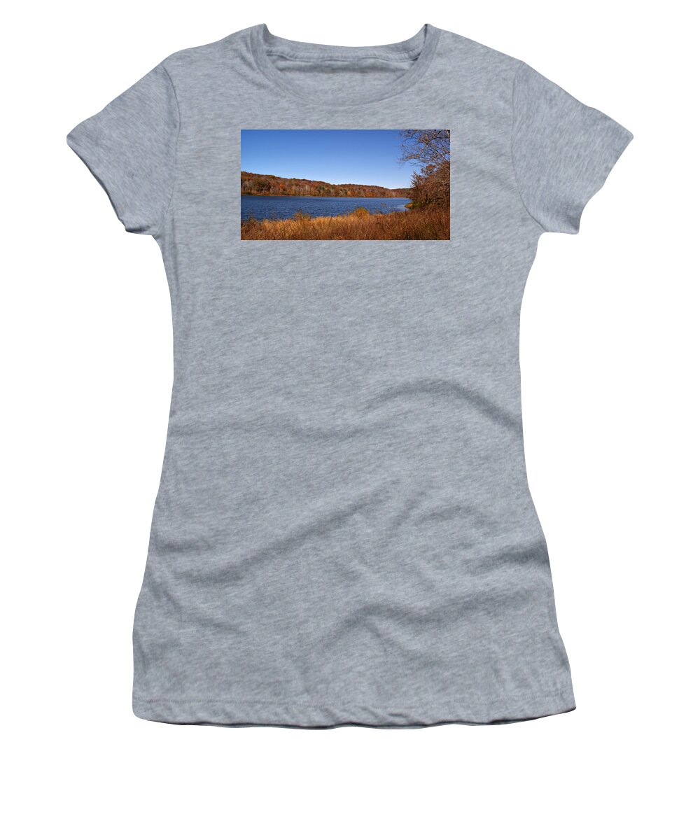 Indian Lake Women's T-Shirt featuring the photograph Indian Lake by Sandy Keeton