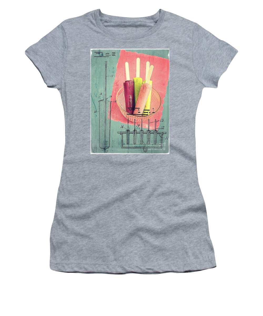 Popsicle Women's T-Shirt featuring the photograph Invention of the Ice Pop by Edward Fielding