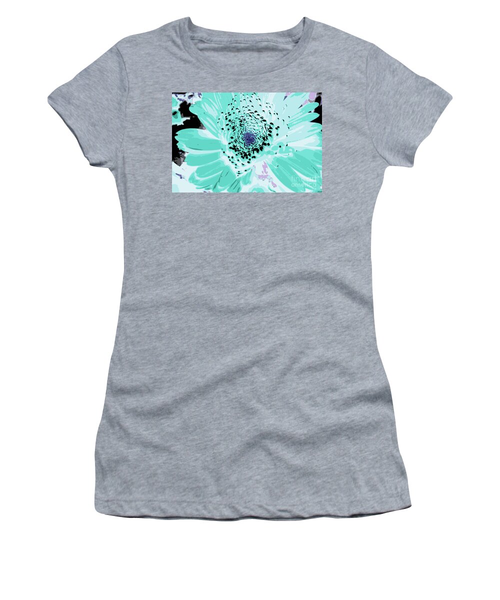 Abstract Women's T-Shirt featuring the photograph It Is All About Color - Abstract Flowers by Ella Kaye Dickey