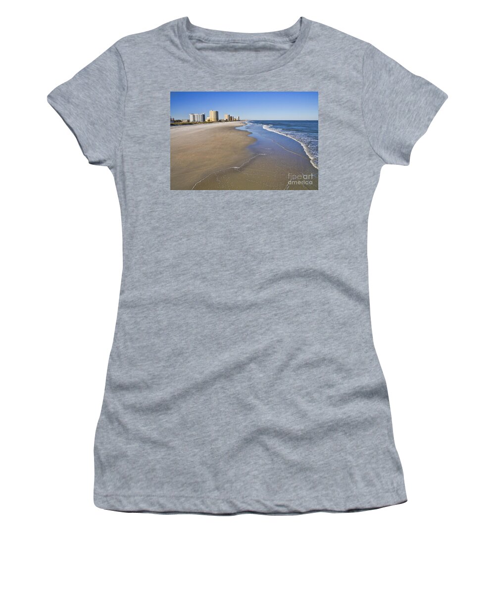 Jax Beach Women's T-Shirt featuring the photograph Jax Beach by Diane Macdonald