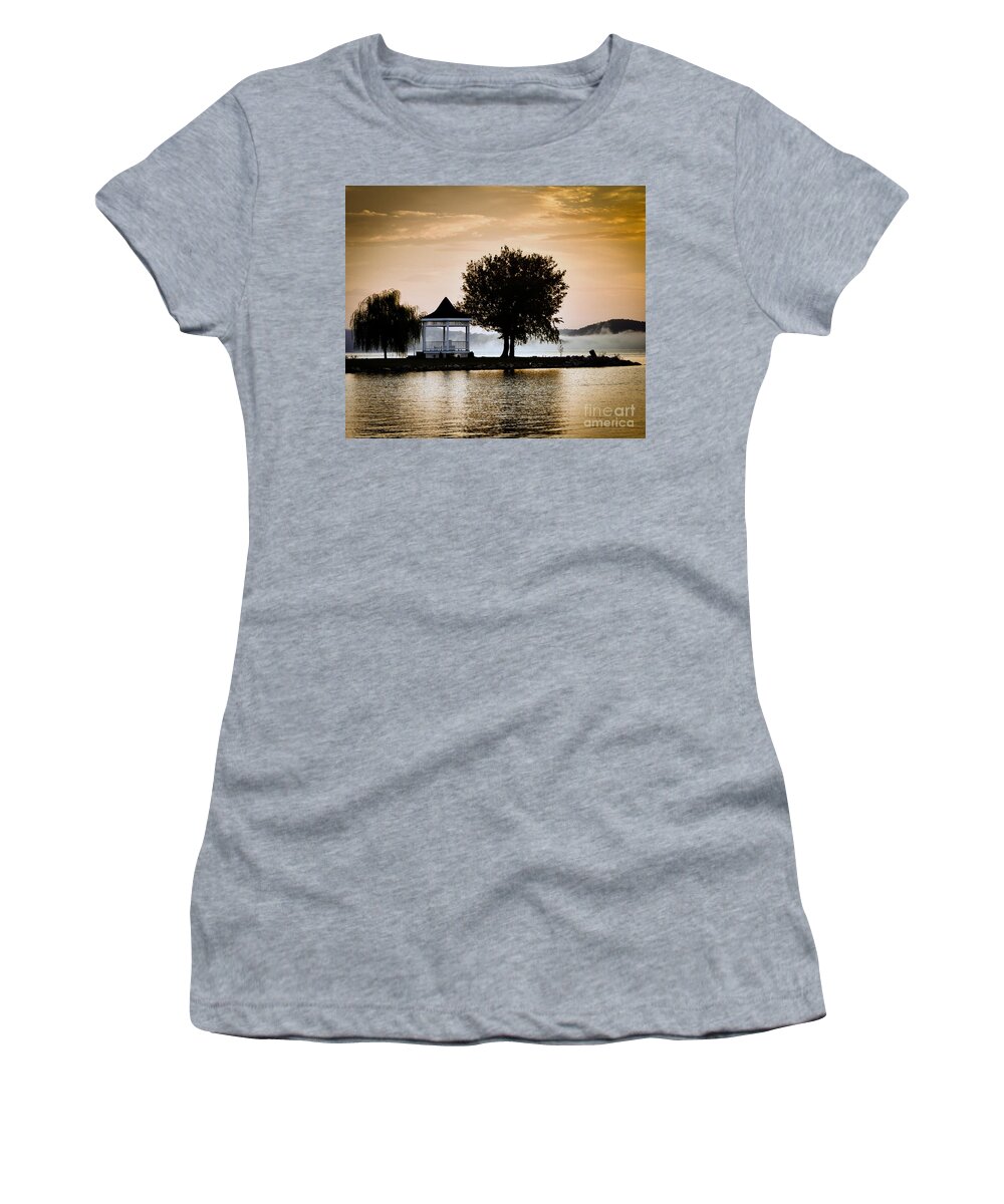 Sunrise Women's T-Shirt featuring the photograph Just Before Sunrise by Kerri Farley