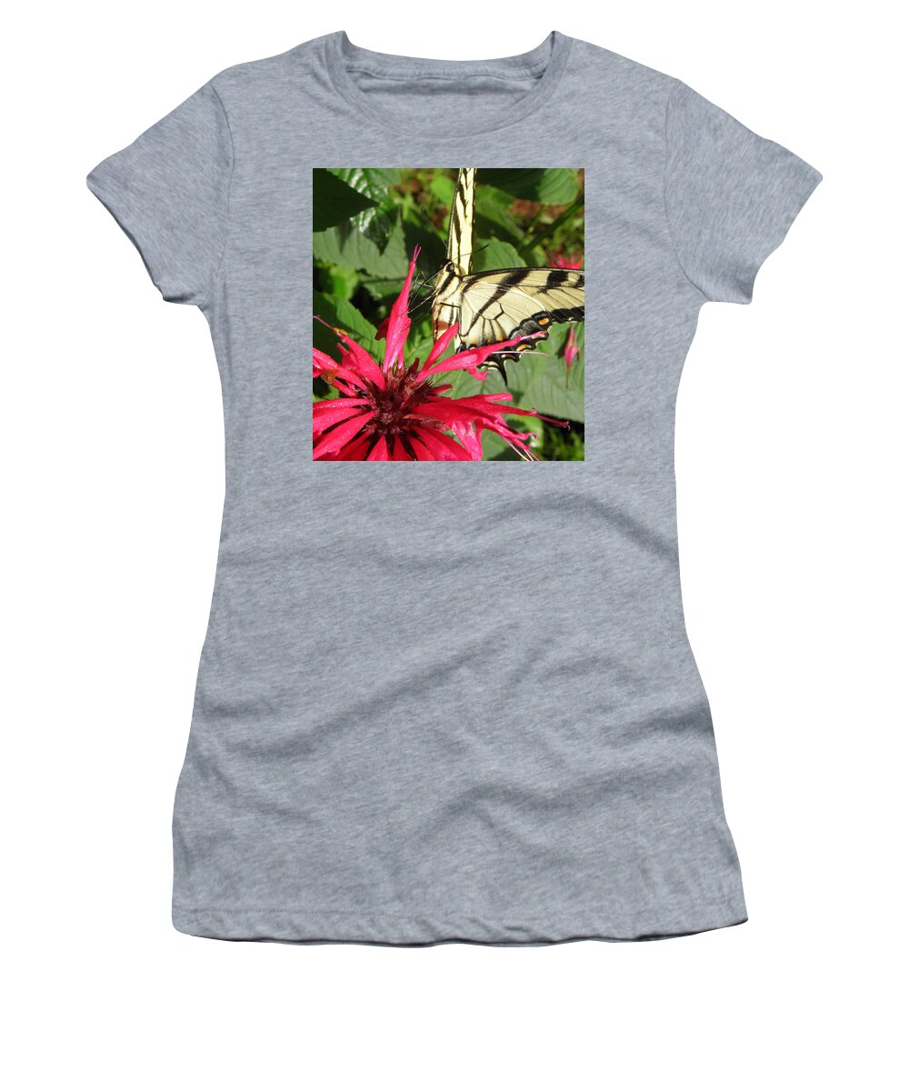 Flower Women's T-Shirt featuring the photograph Just the right angle by Kim Galluzzo