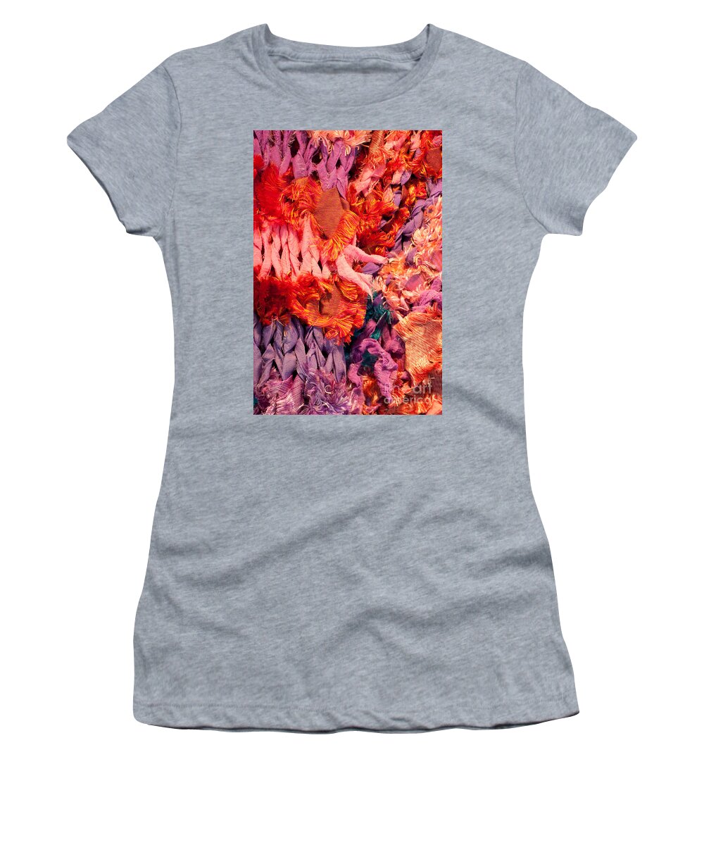 Cambodian Women's T-Shirt featuring the photograph Knotted Silk 02 by Rick Piper Photography