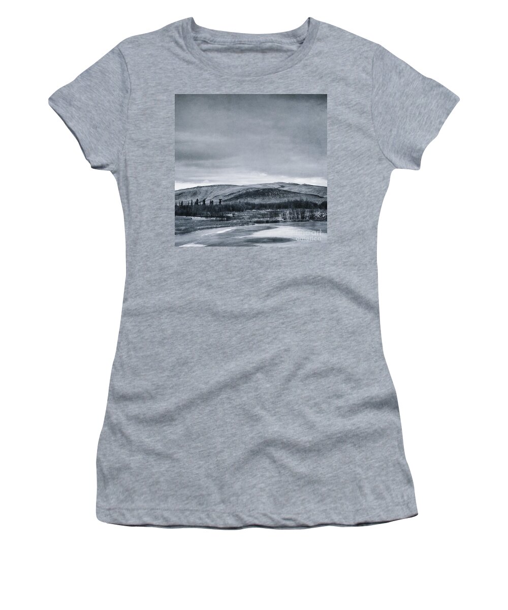 Mountain Women's T-Shirt featuring the photograph Land Shapes 11 by Priska Wettstein