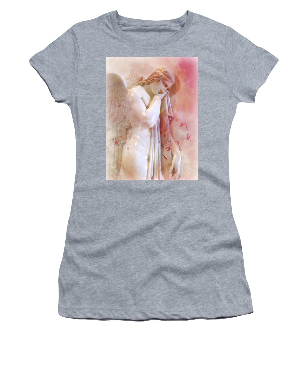 L'angelo Celeste Women's T-Shirt featuring the photograph L'Angelo Celeste by Micki Findlay