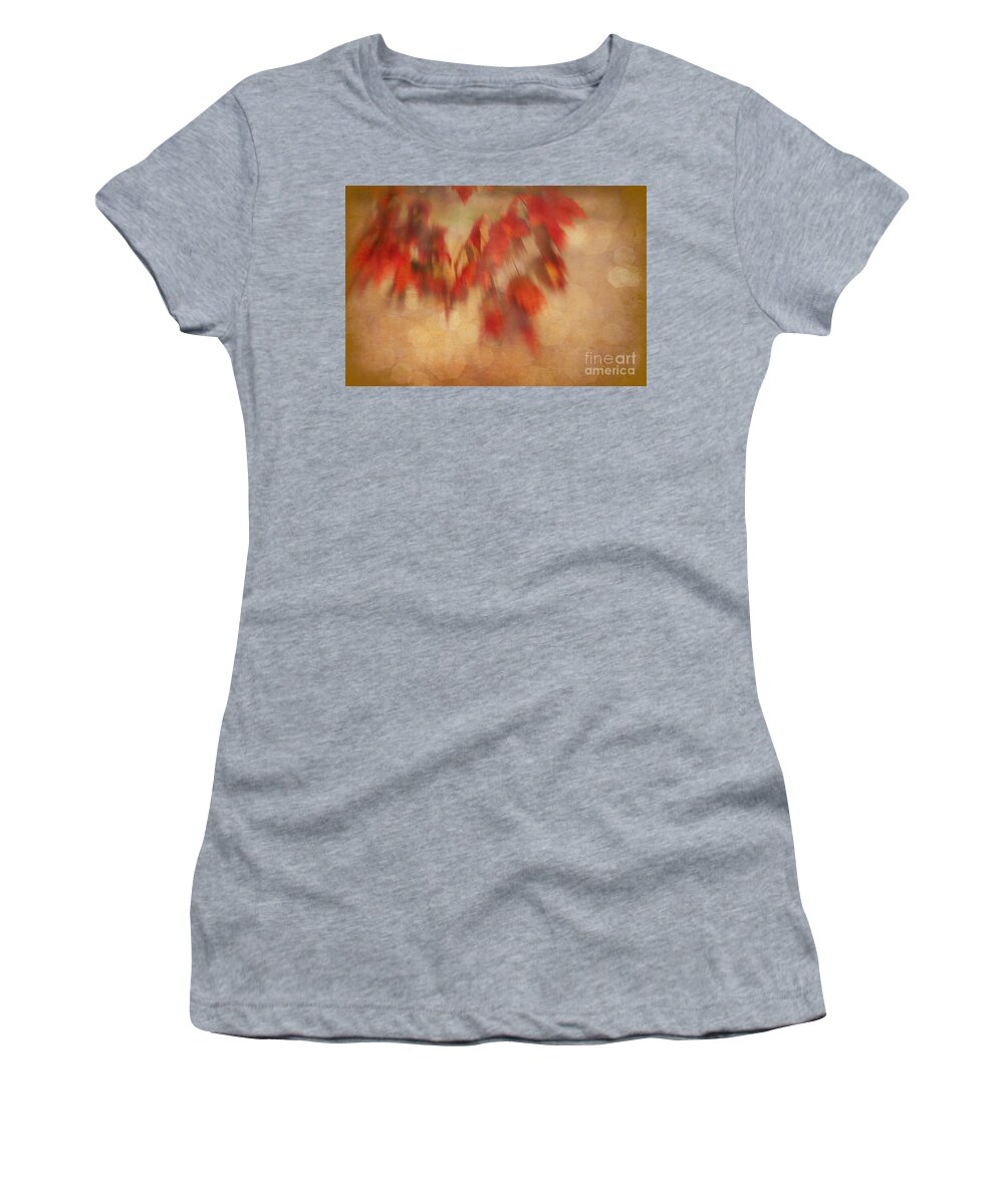 Lensbaby Women's T-Shirt featuring the photograph Leaves in the Wind by Judi Bagwell