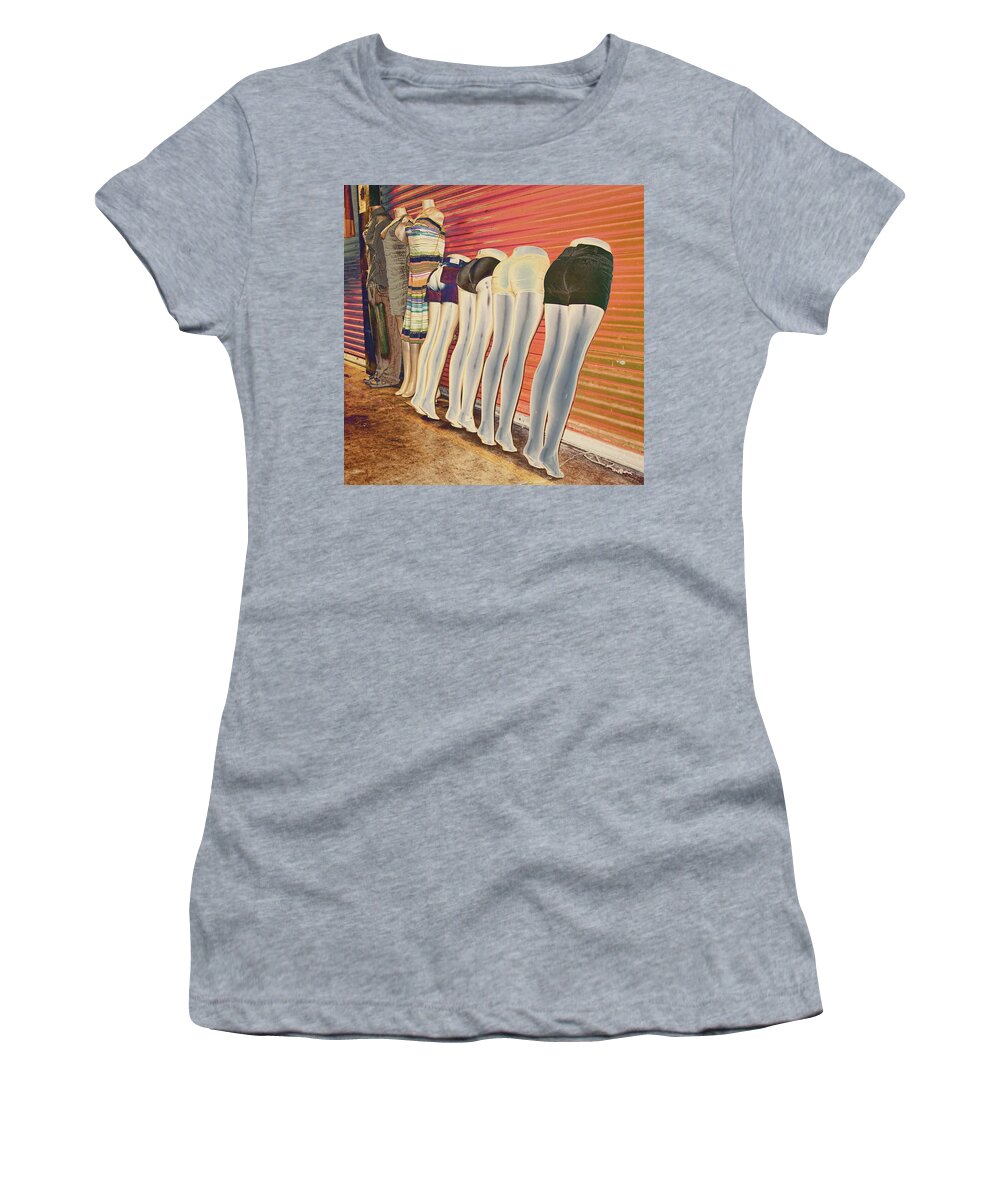 Legs Women's T-Shirt featuring the photograph Legs 846a by Rudy Umans