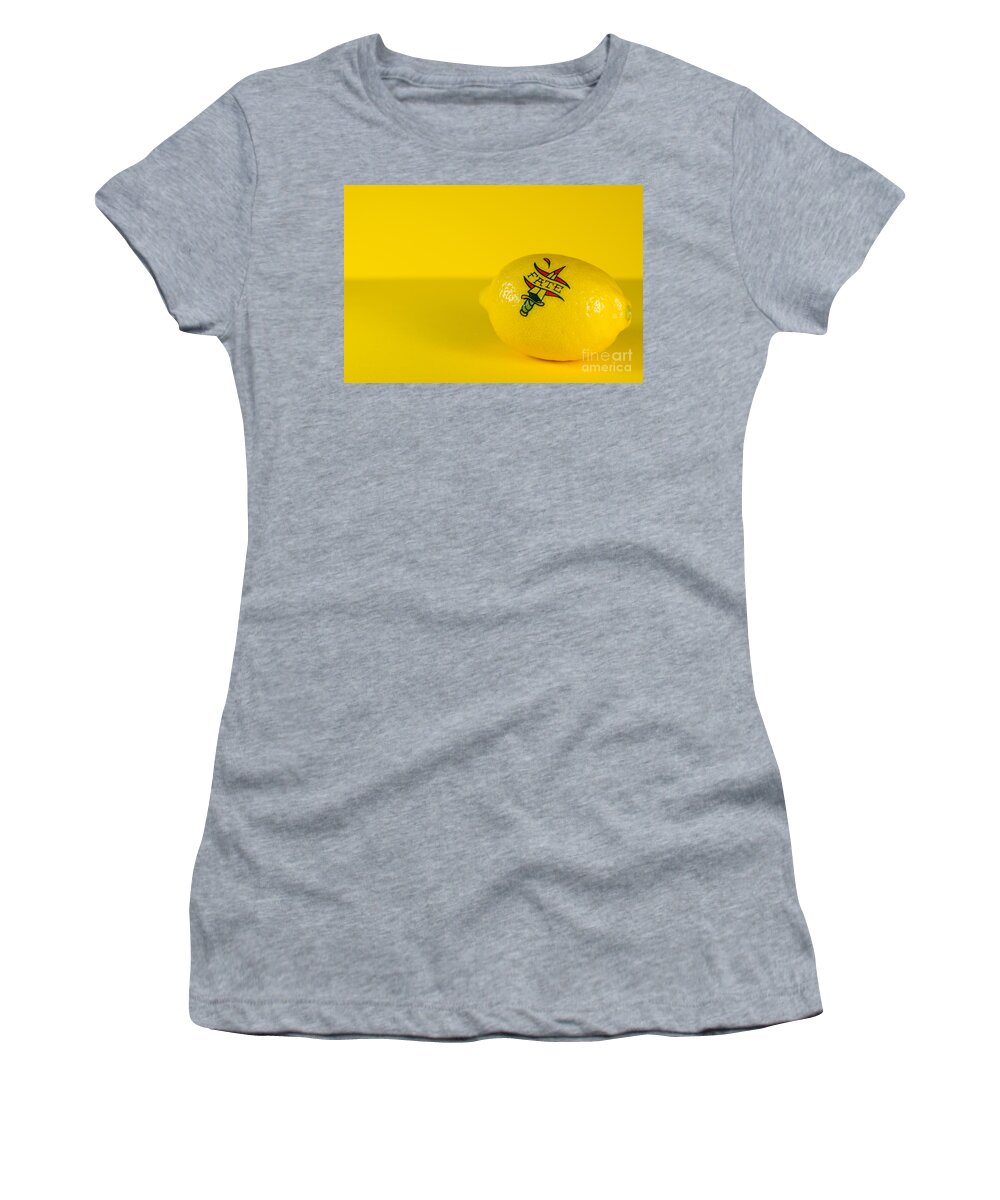 Tattoo Women's T-Shirt featuring the photograph Lemon Fate from Tattoo Series by Jonas Luis