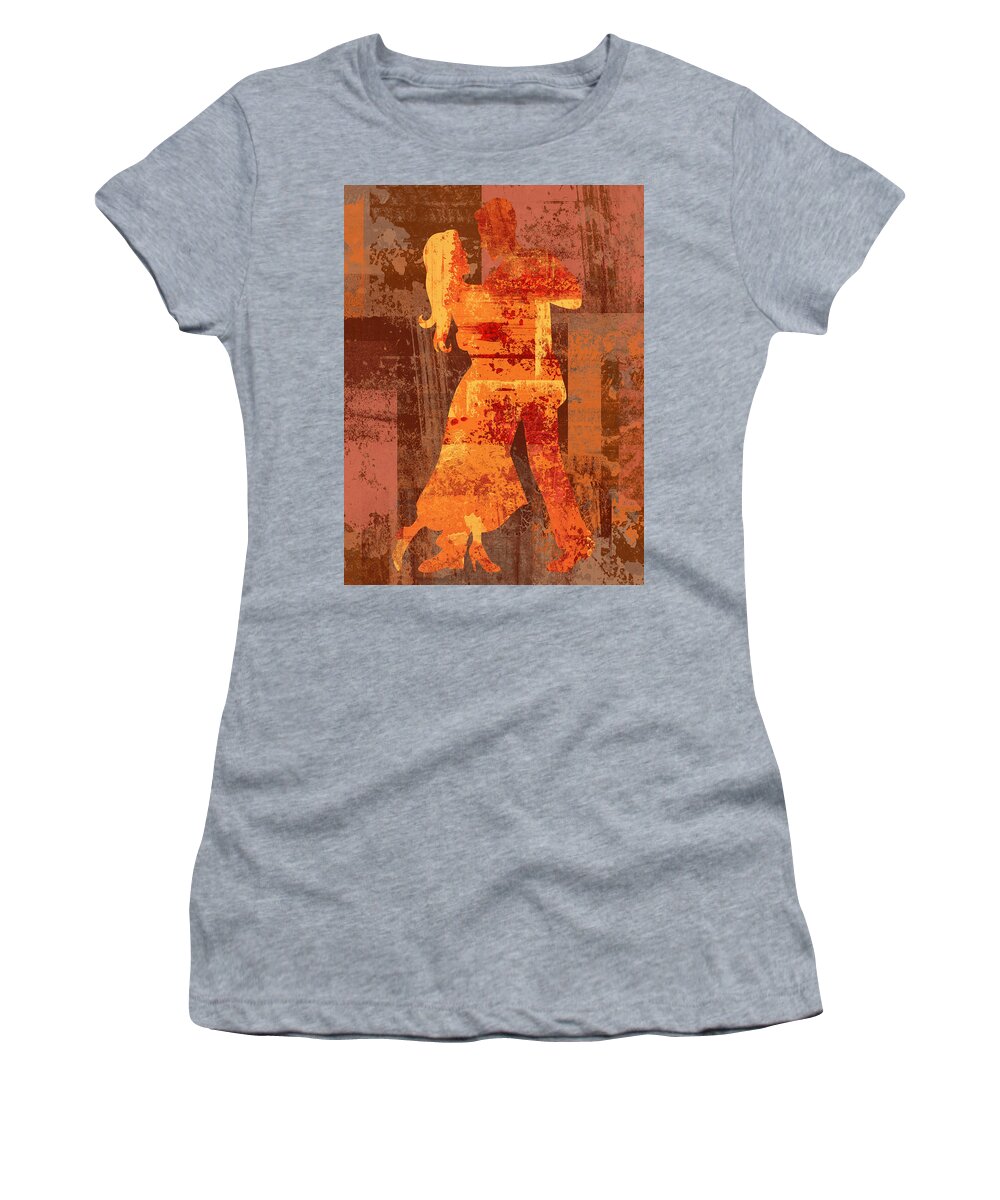 Dance Women's T-Shirt featuring the digital art Let's Dance by David G Paul