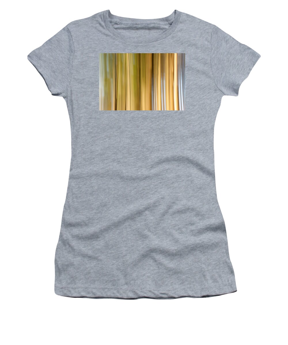 Abstract Women's T-Shirt featuring the photograph Light and snow by Davorin Mance