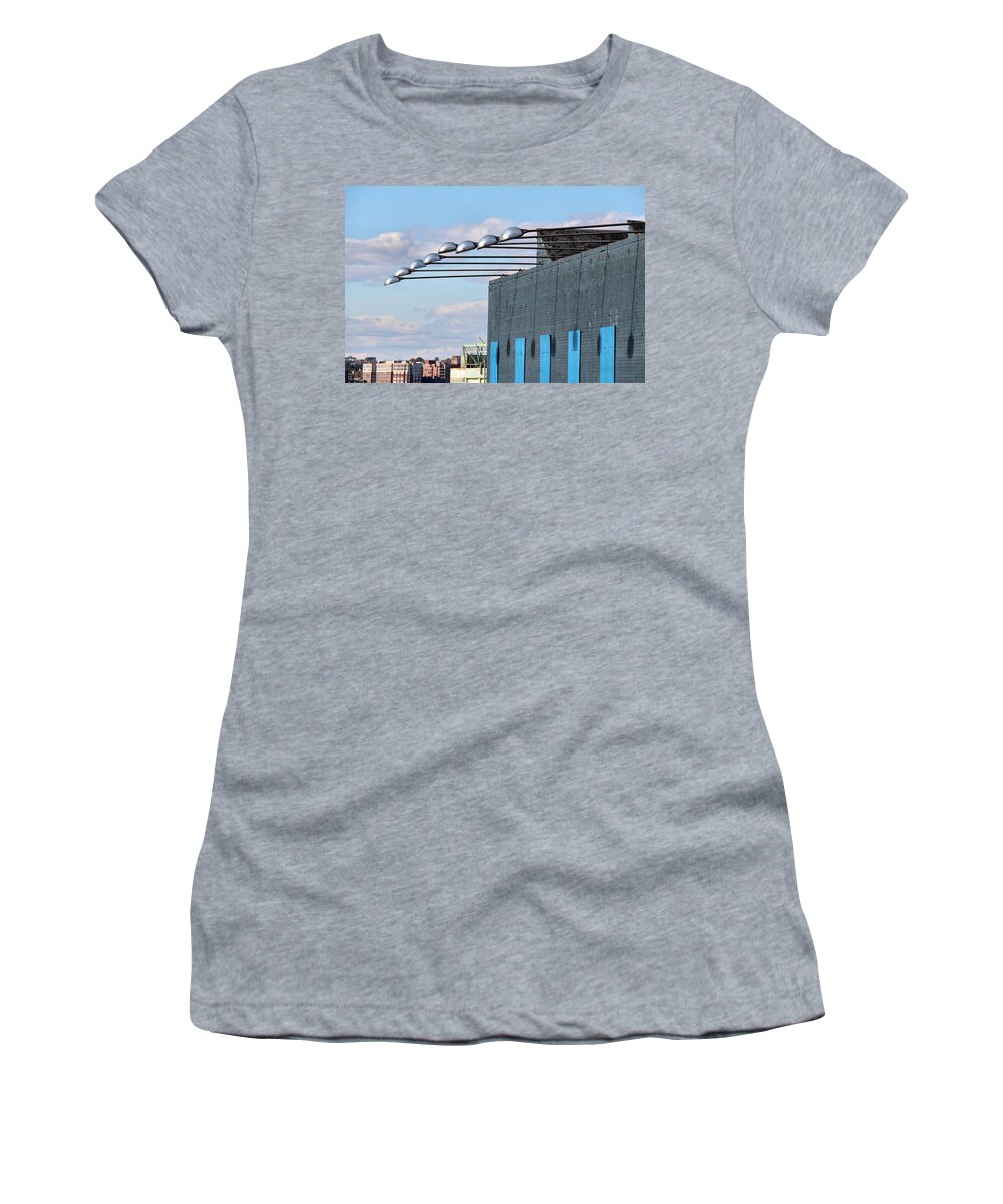 Building Women's T-Shirt featuring the photograph Lights Above by Rory Siegel