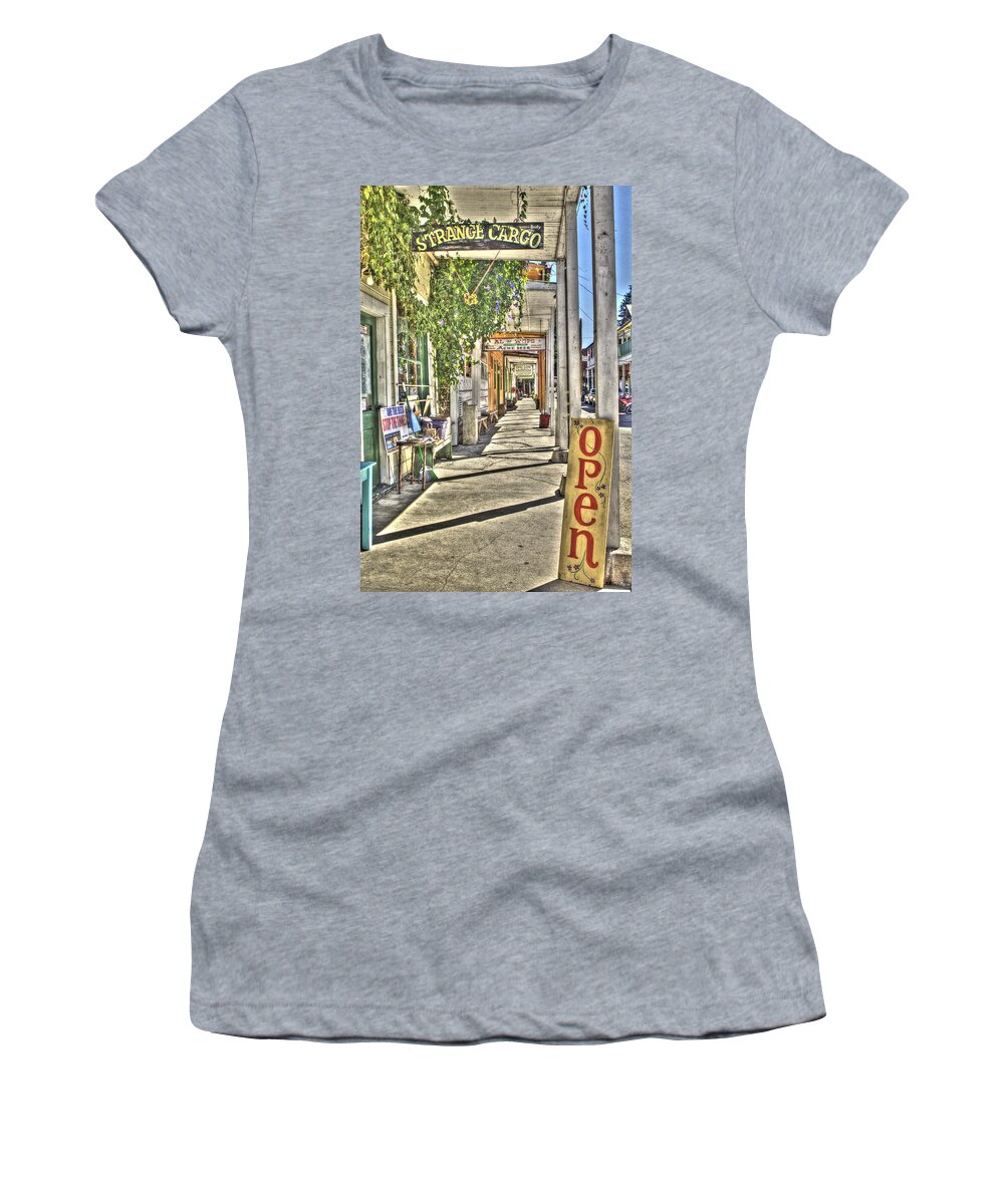 Building Women's T-Shirt featuring the photograph Locke Town 2 by SC Heffner