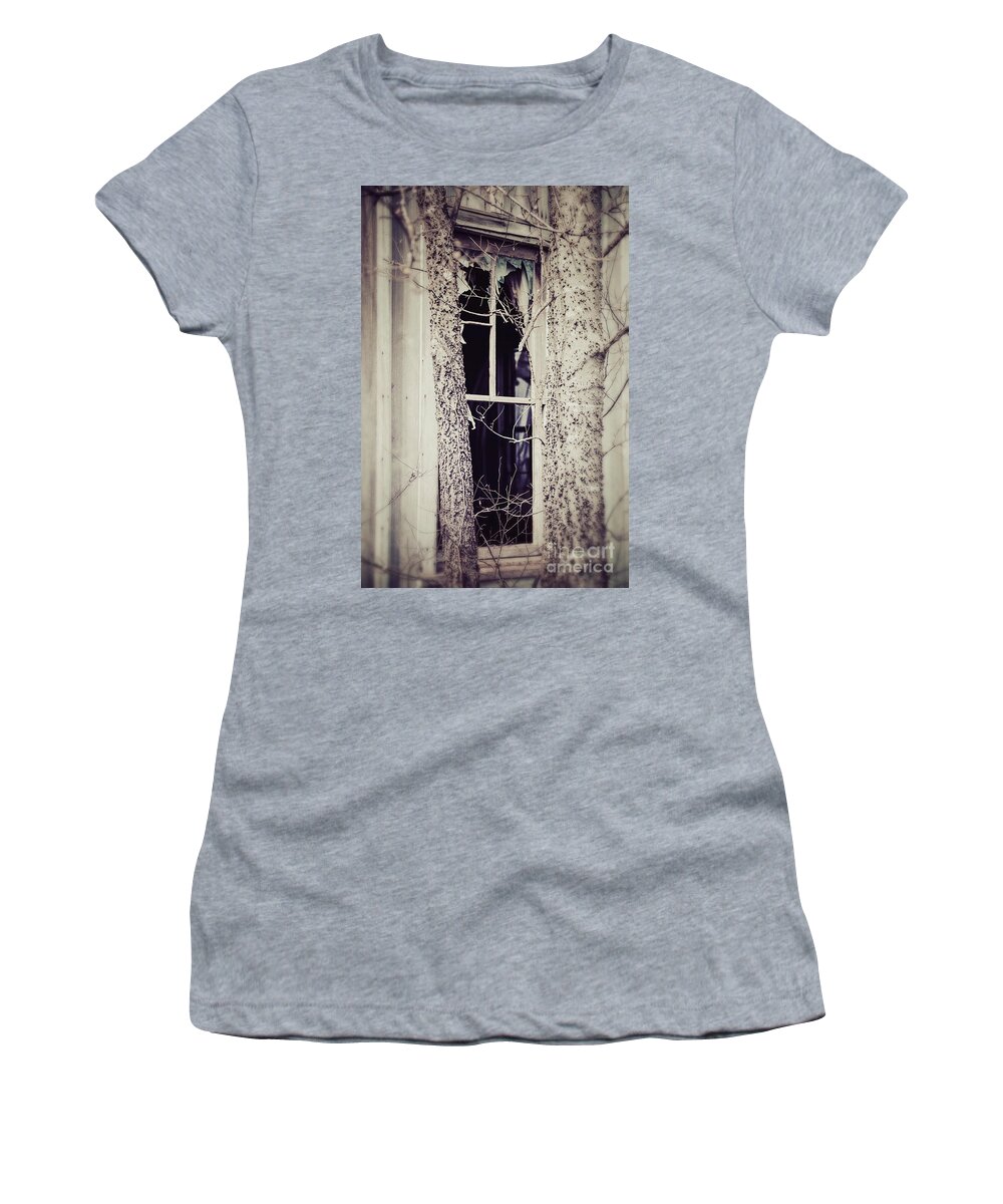 House Women's T-Shirt featuring the photograph Looking Back by Trish Mistric