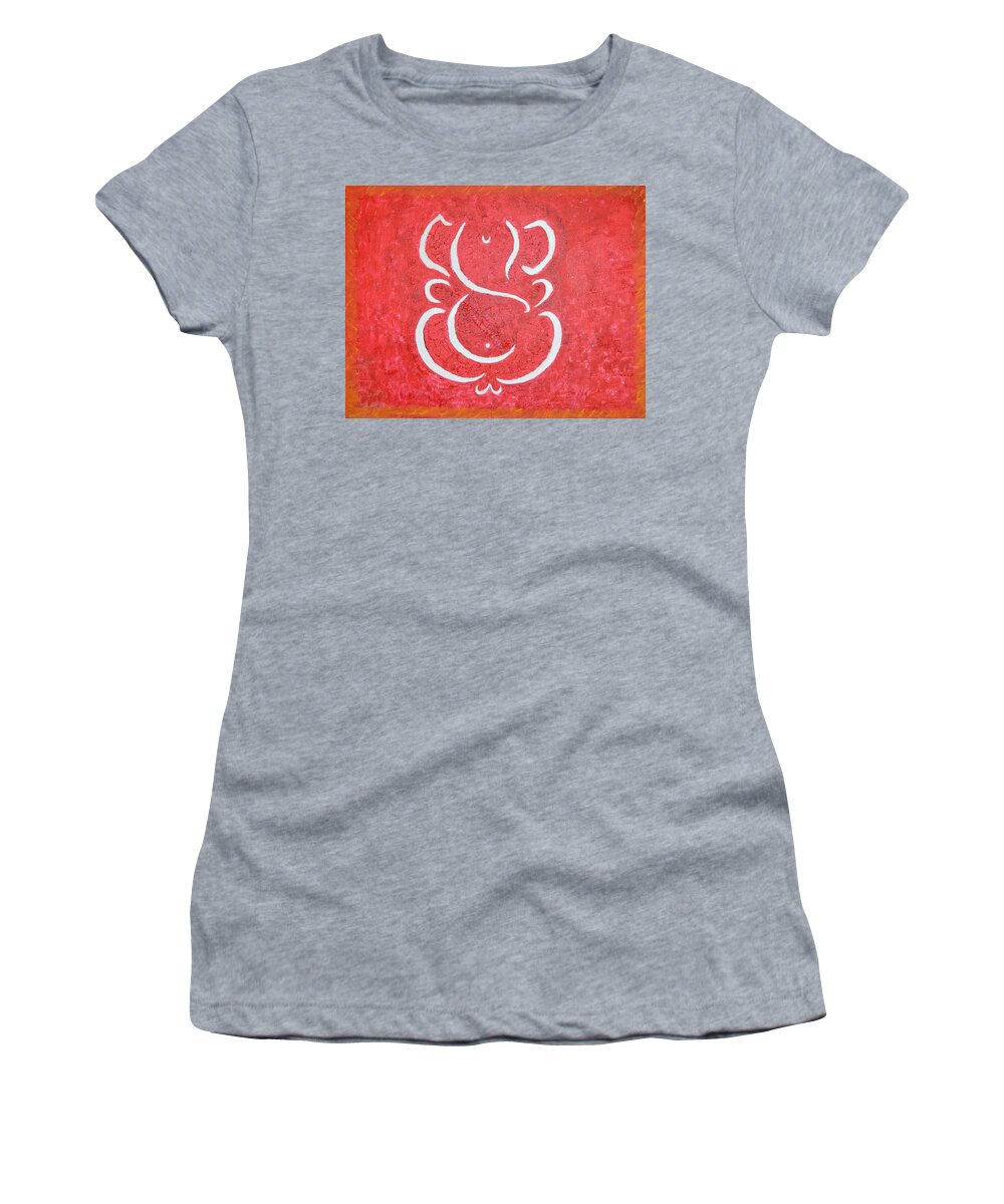 Ganesha Women's T-Shirt featuring the painting Lord of Lords by Sonali Gangane