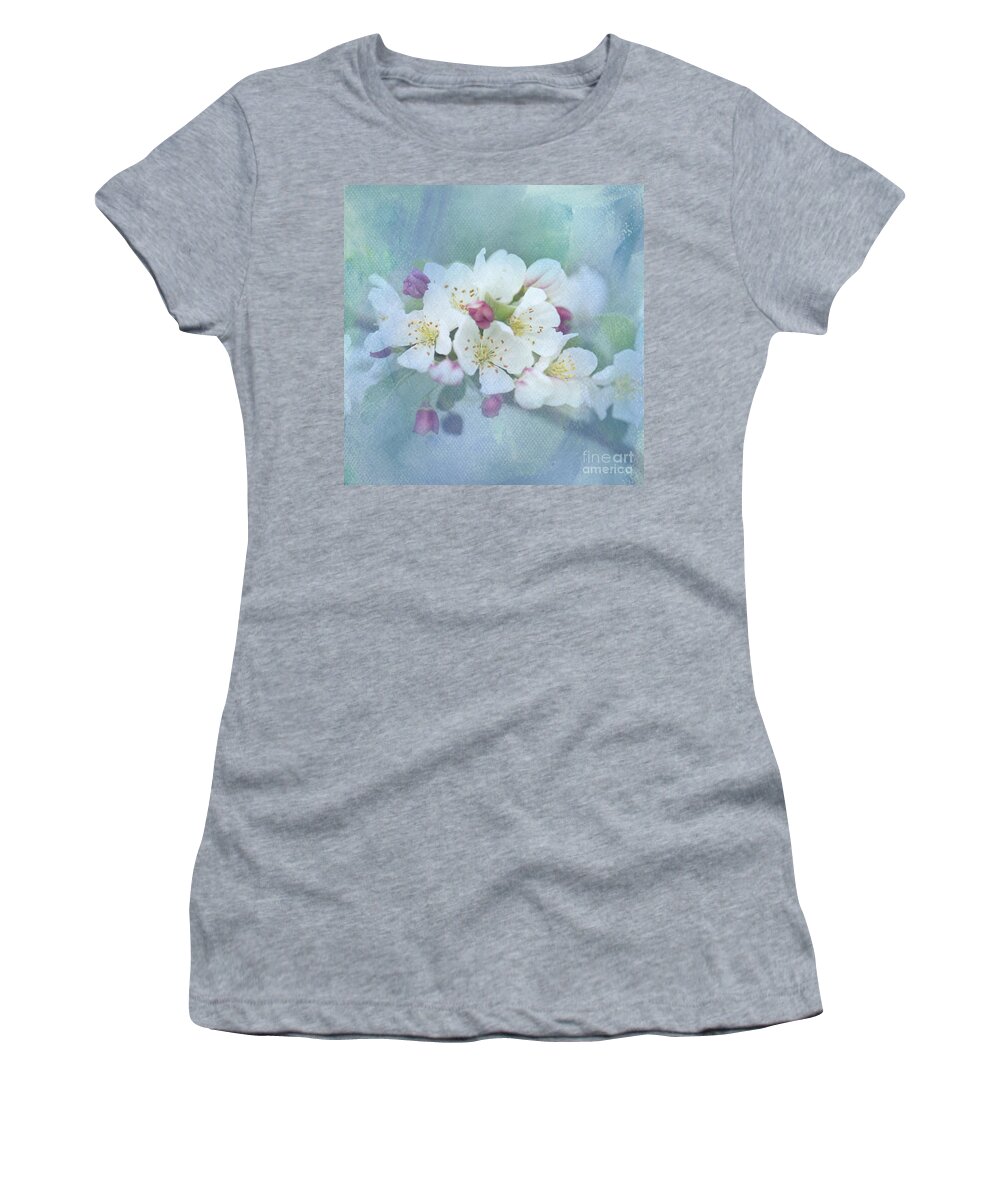 Crabapples Women's T-Shirt featuring the photograph Love Is In The Air by Betty LaRue
