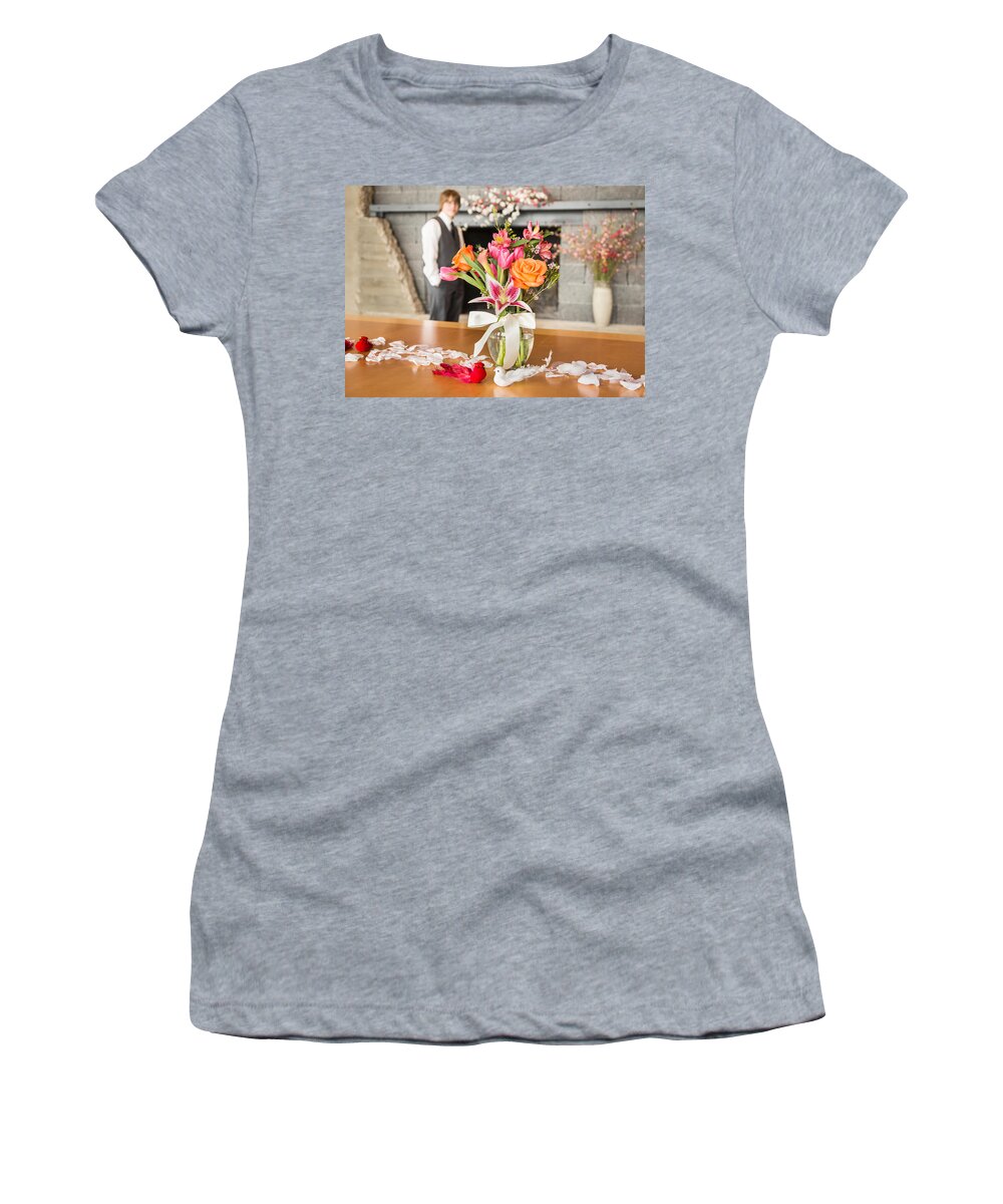 Bill Pevlor Women's T-Shirt featuring the photograph Love is Waiting by Bill Pevlor