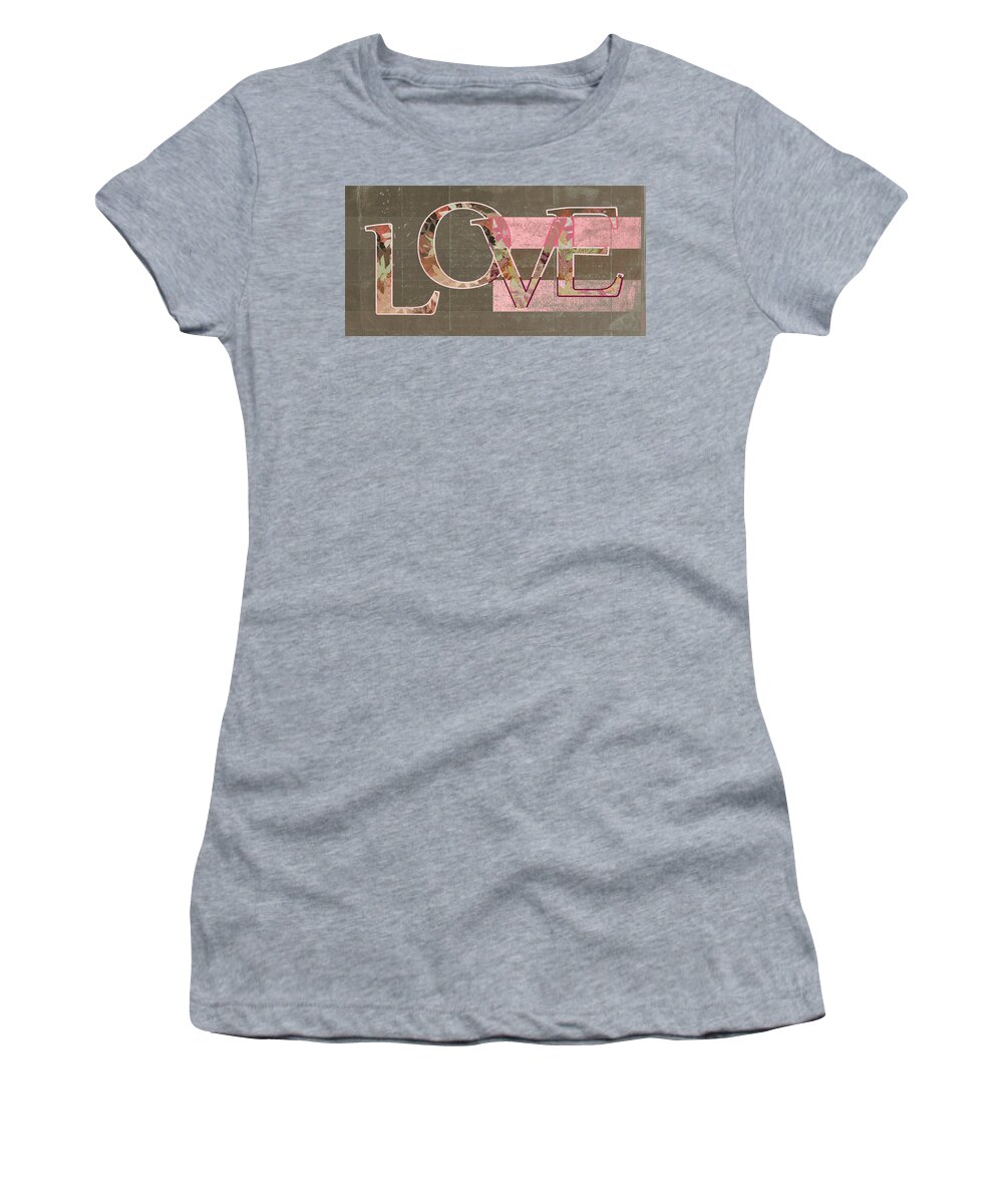 Love Women's T-Shirt featuring the digital art LOVE - j249115131t-rwtp by Variance Collections