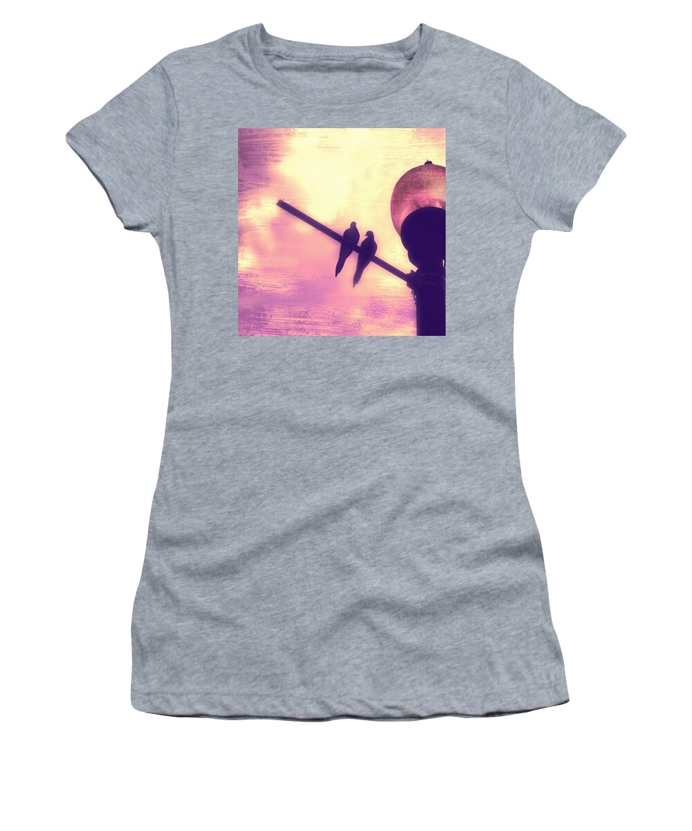 Morning Dove Women's T-Shirt featuring the photograph Love Song by Gray Artus