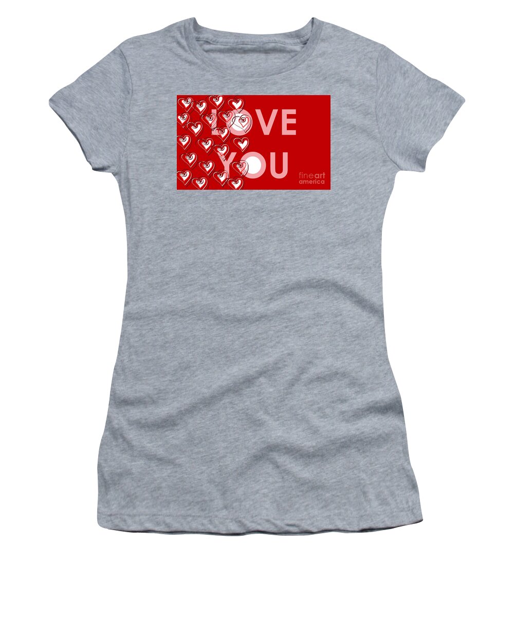 Love Women's T-Shirt featuring the digital art Love You by Cristina Stefan