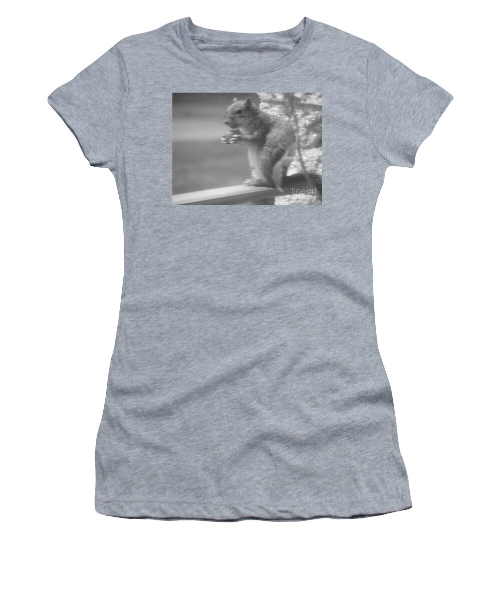 Squirrel Women's T-Shirt featuring the photograph Loves Tomatoes by Michael Krek