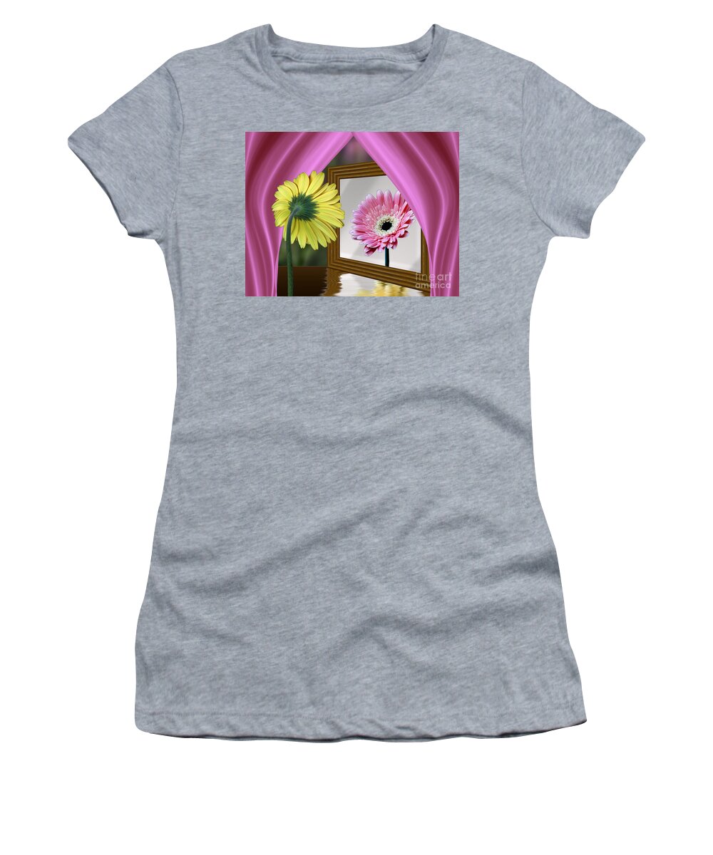 Mirror Women's T-Shirt featuring the photograph Magic Mirror by Shirley Mangini