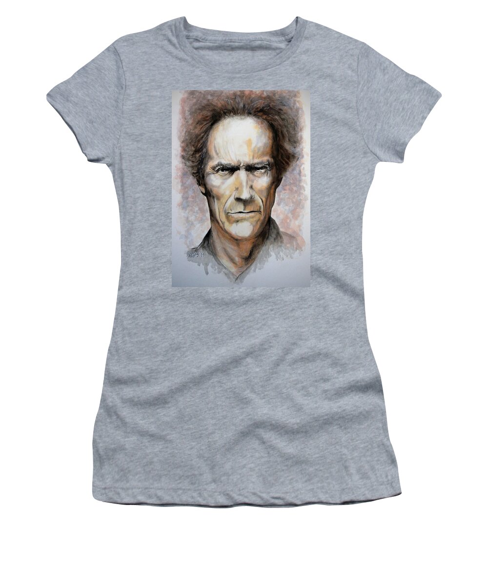 Actor Women's T-Shirt featuring the painting Make My Day by William Walts