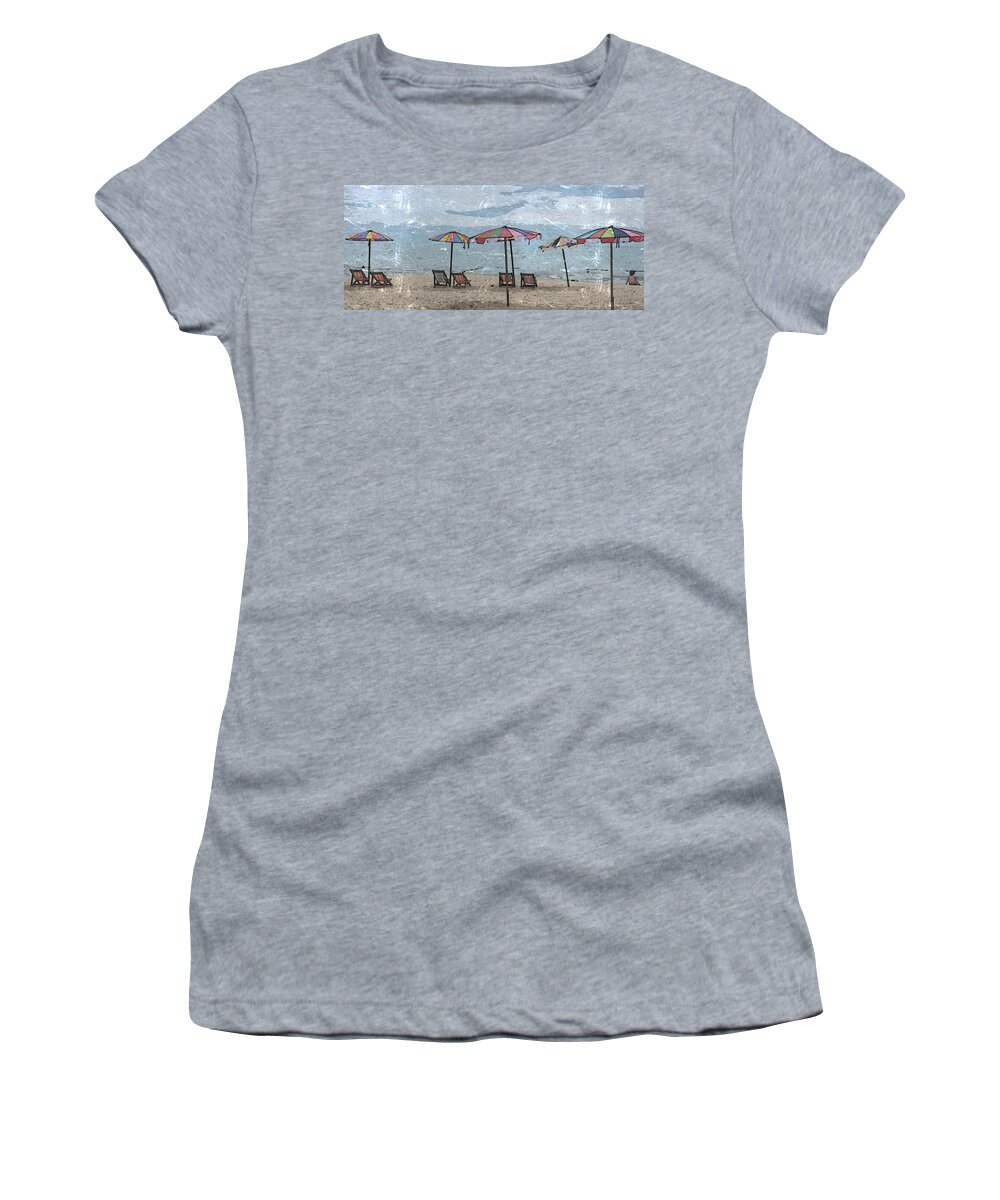 Beach Women's T-Shirt featuring the photograph Malazy Day at the Beach by Al Harden
