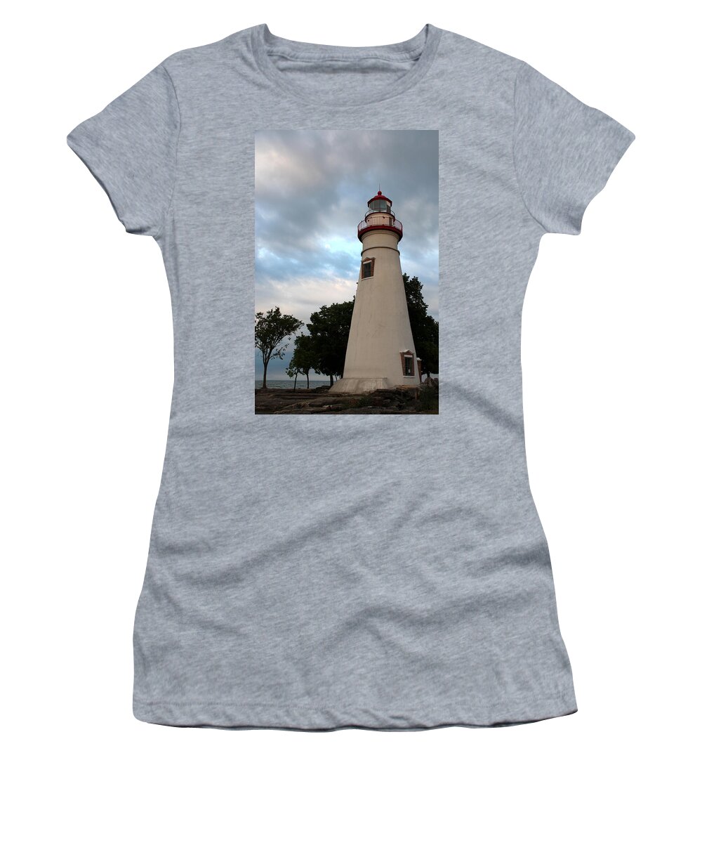 Light Women's T-Shirt featuring the photograph Marblehead Lighthouse by George Jones