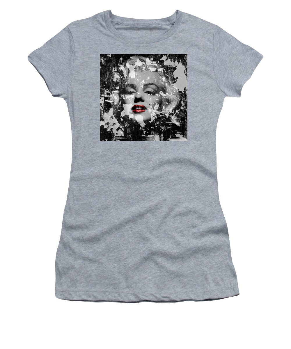 Marilyn Monroe Women's T-Shirt featuring the photograph Marilyn Monroe 5 by Andrew Fare