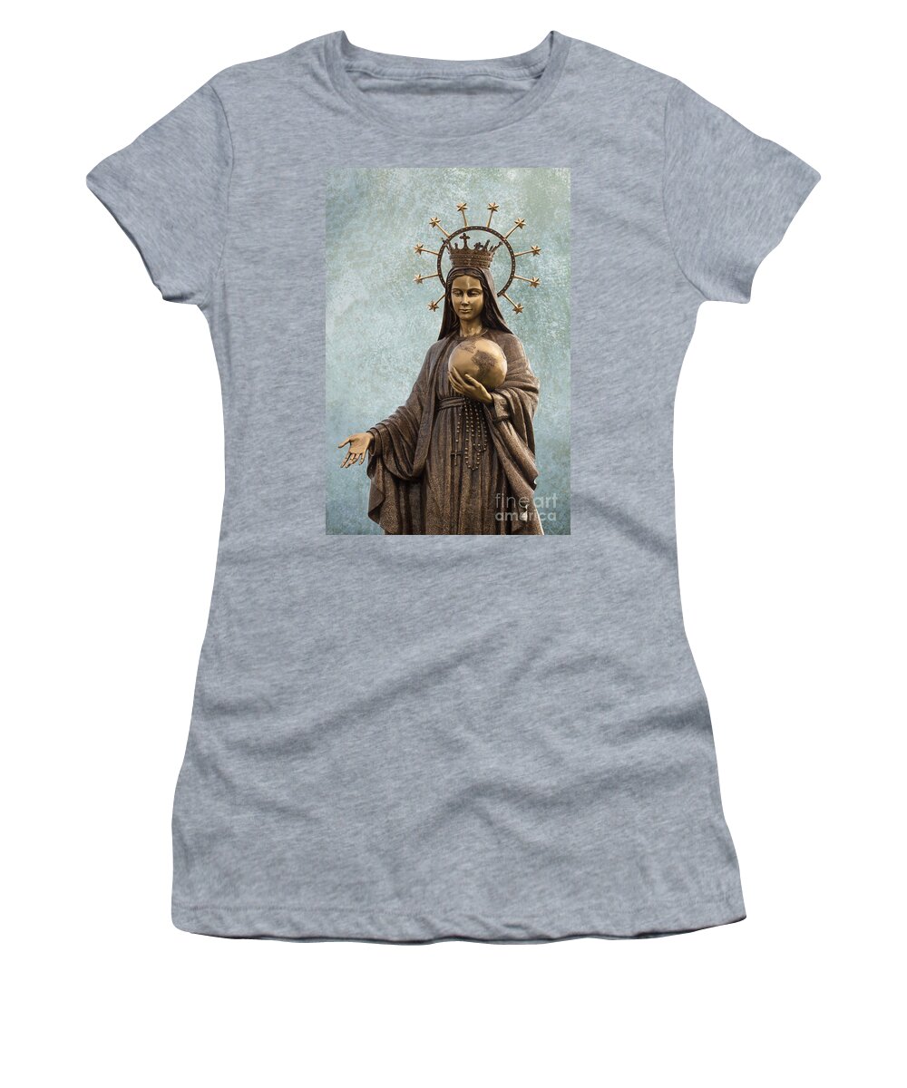 Mary Women's T-Shirt featuring the photograph Mary Mother of Jesus by Barbara McMahon