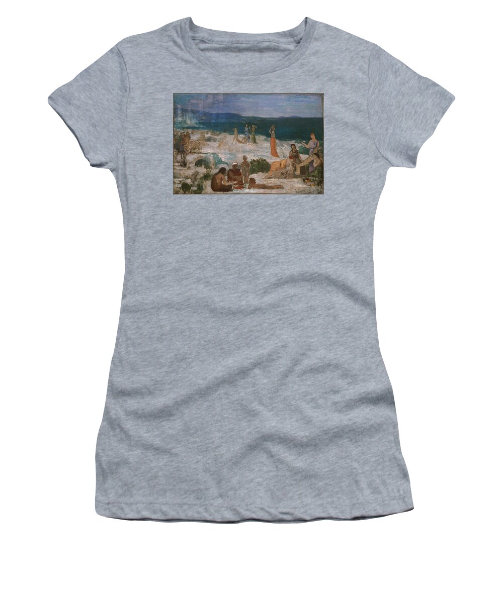 Pierre Puvis De Chavannes Women's T-Shirt featuring the painting Massilia Greek Colony by Pierre Puvis de Chavannes