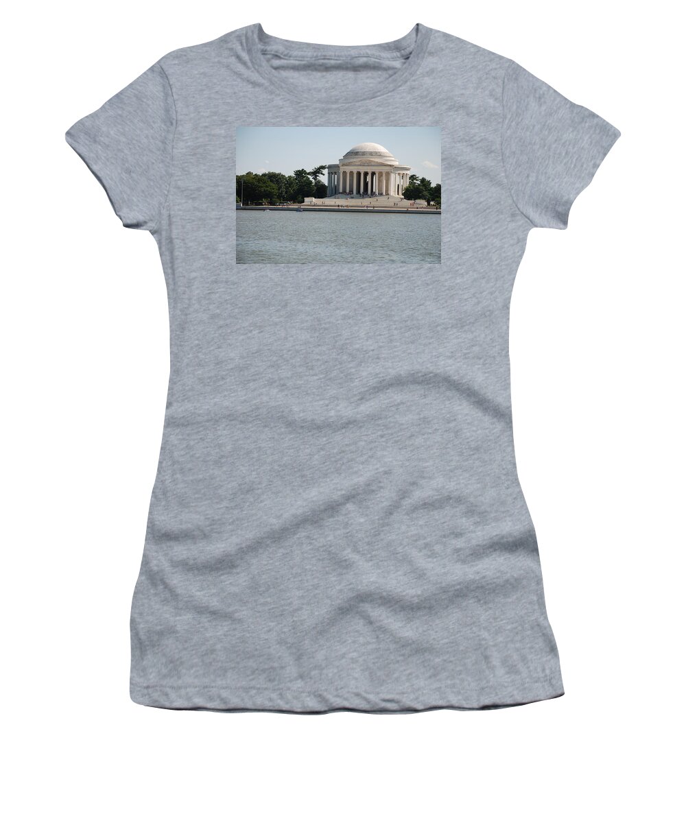 Declaration Of Independence Women's T-Shirt featuring the photograph Memorial by the Water by Kenny Glover