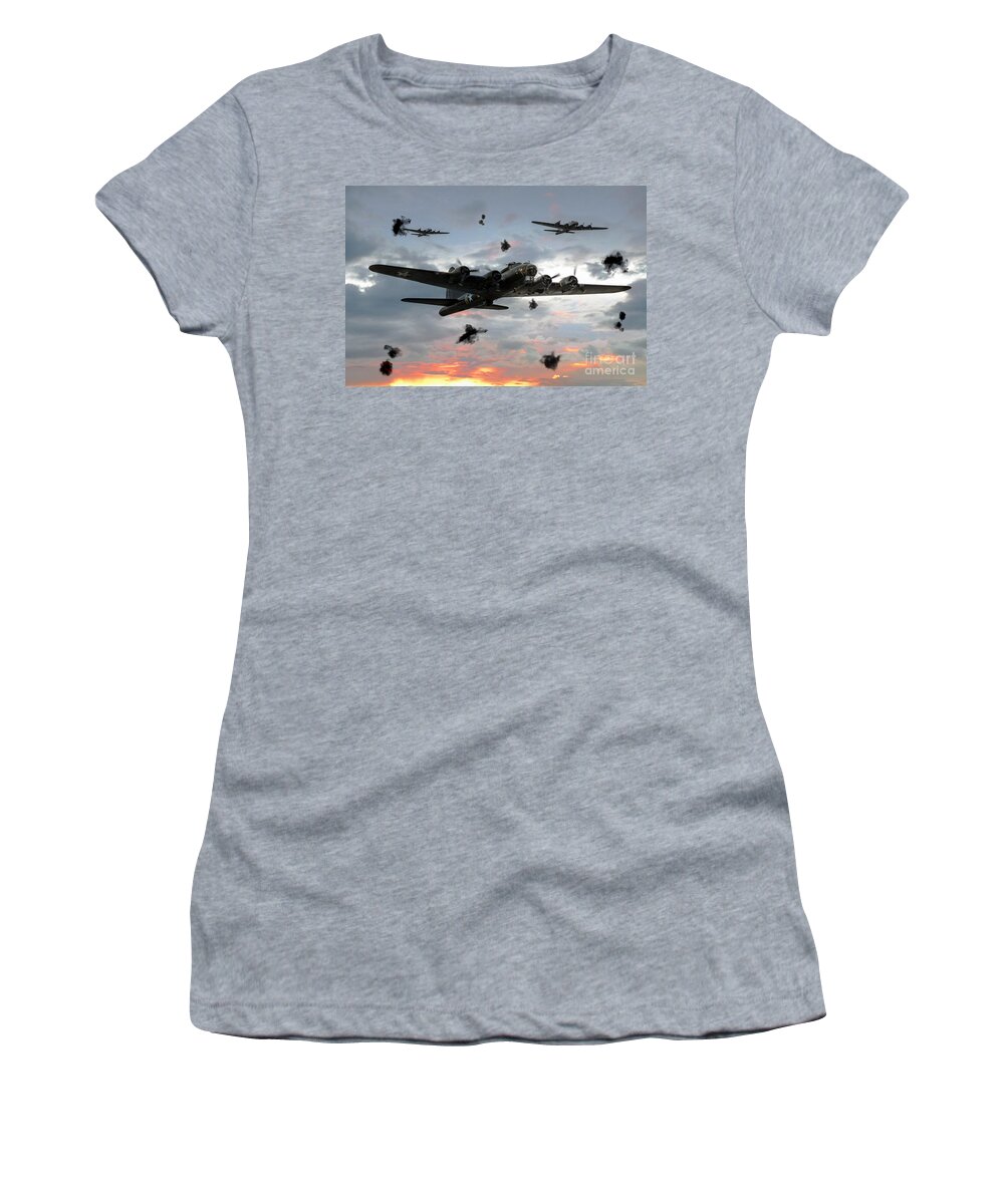 Memphis Belle Women's T-Shirt featuring the digital art Memphis Belle by Airpower Art
