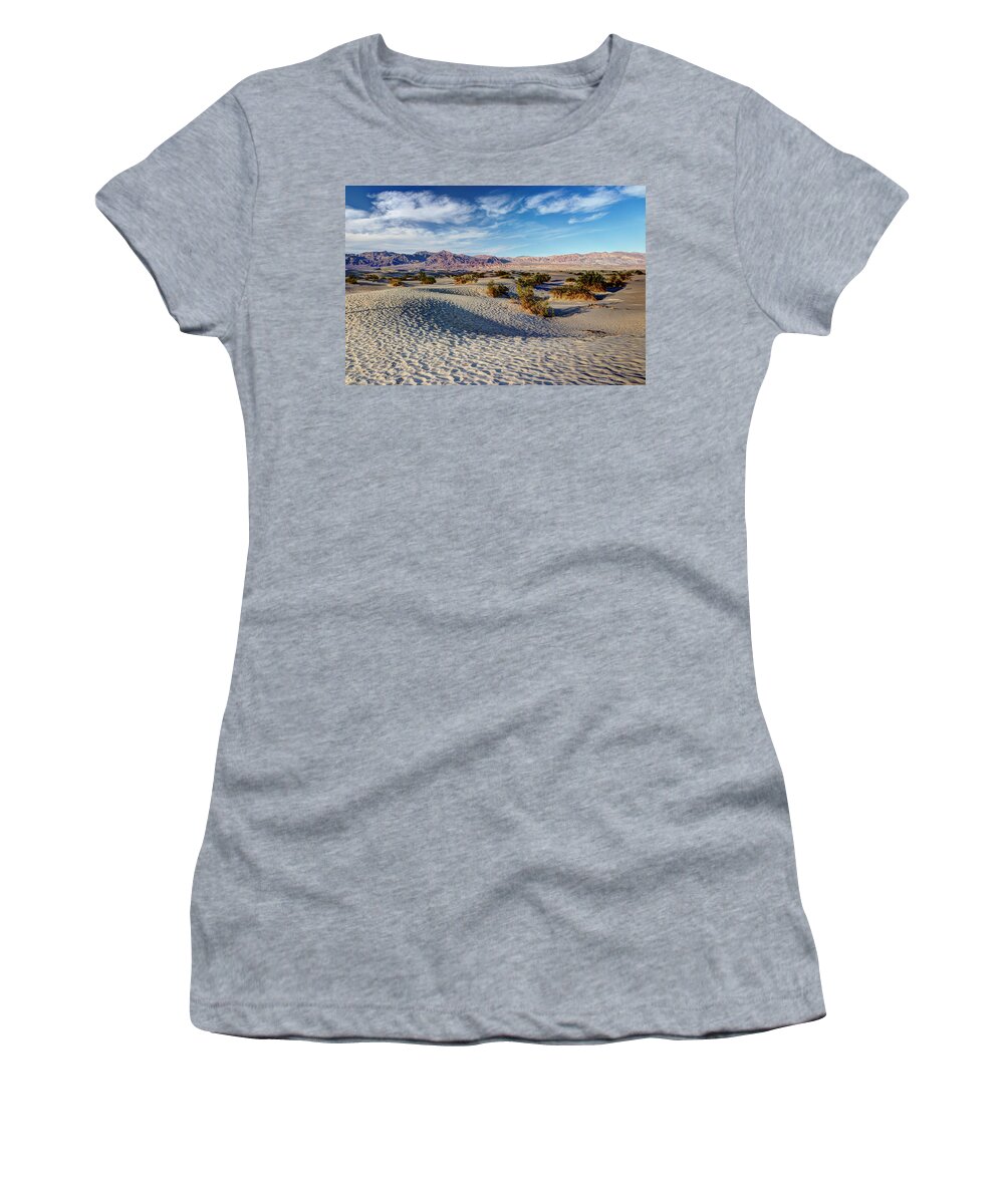 American Women's T-Shirt featuring the photograph Mesquite Flat Dunes by Heidi Smith