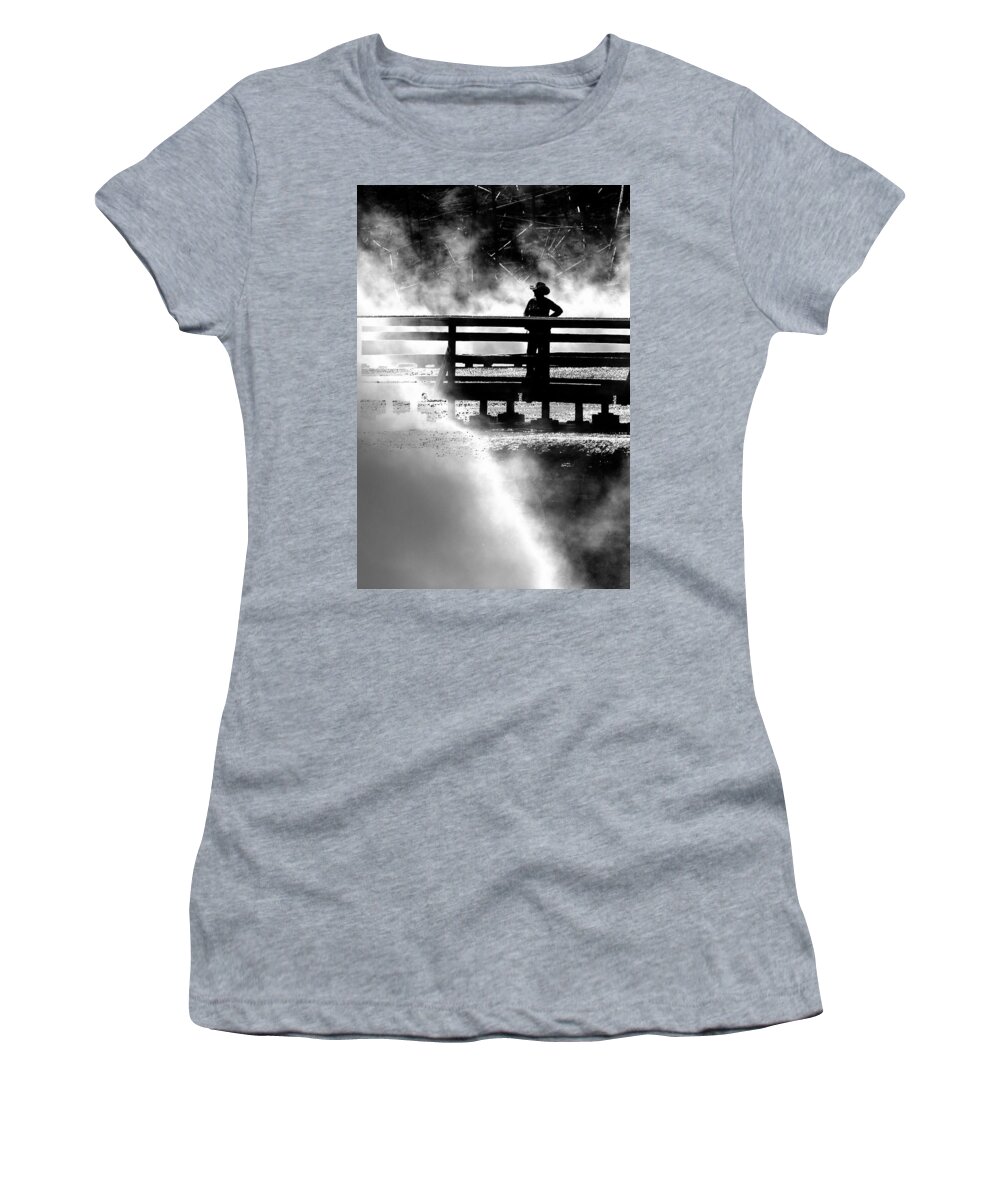 Cowgirl Women's T-Shirt featuring the photograph Misty Cowgirl by Ron White