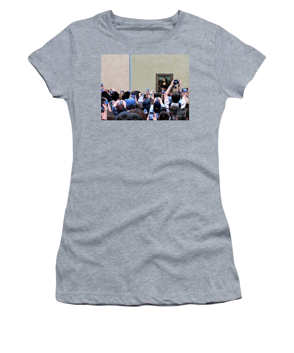 Historical Women's T-Shirt featuring the photograph Mona Mobbed by Jennie Breeze