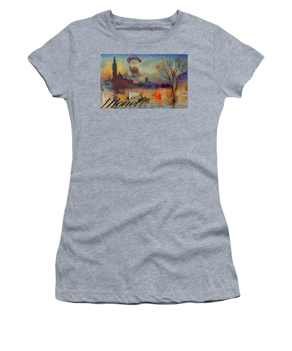 Monet Women's T-Shirt featuring the photograph Monet-esque by Greg Sharpe