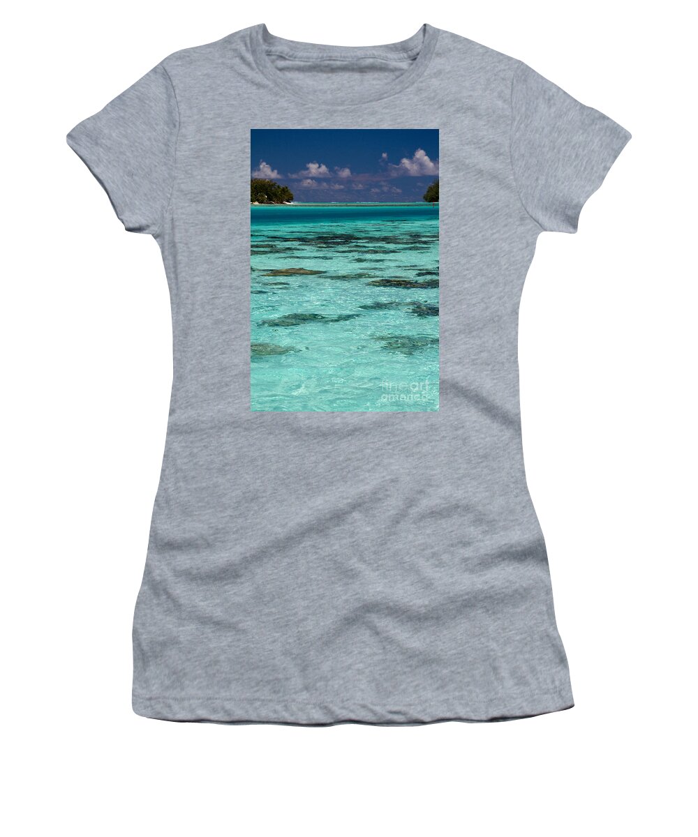 Moorea Women's T-Shirt featuring the photograph Moorea Lagoon No 10 by David Smith