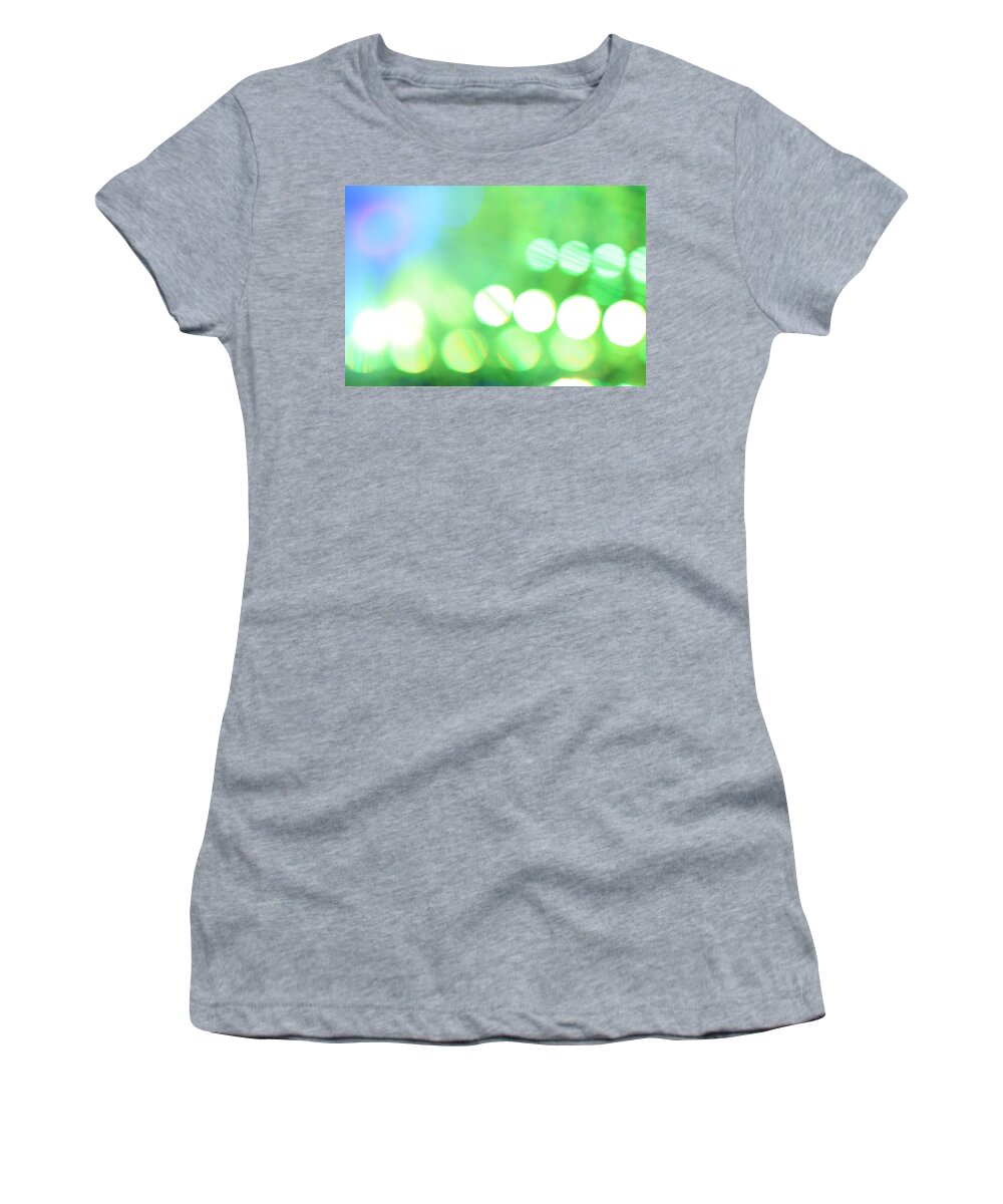 Abstract Women's T-Shirt featuring the photograph Morning Dew by Dazzle Zazz