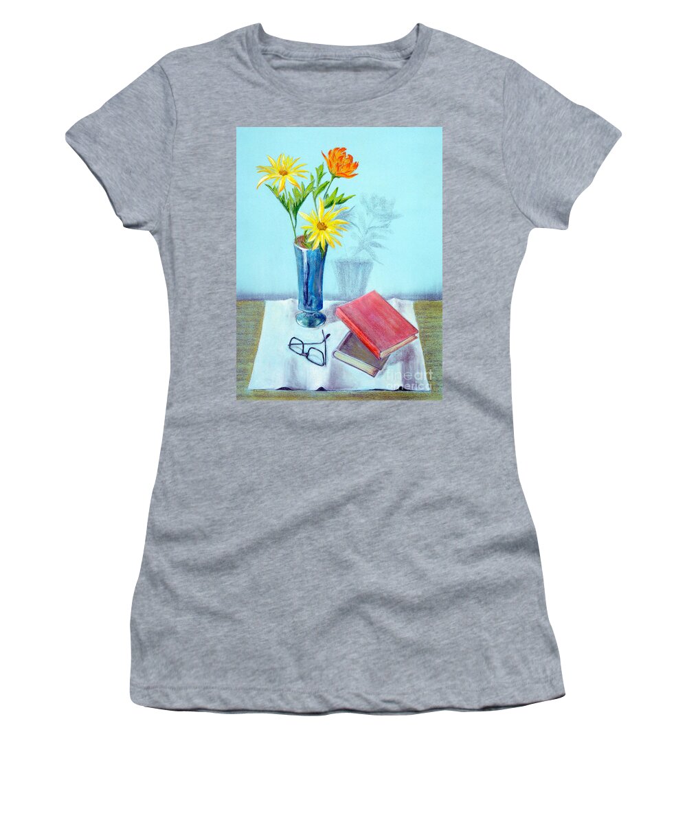 Mother's Day Women's T-Shirt featuring the painting Mother's Day by Teresa Ascone