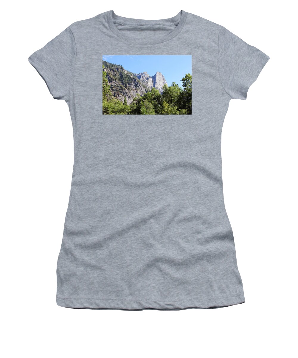 Mountains Women's T-Shirt featuring the photograph Mountain. Yosemite by Masha Batkova
