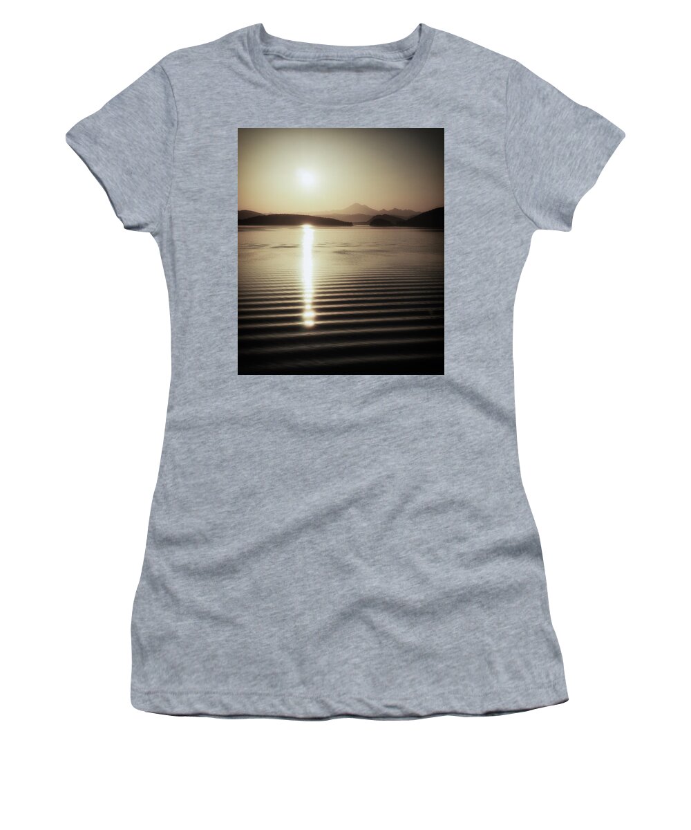 Northwest Women's T-Shirt featuring the photograph Mt. Baker Sunrise by Niels Nielsen