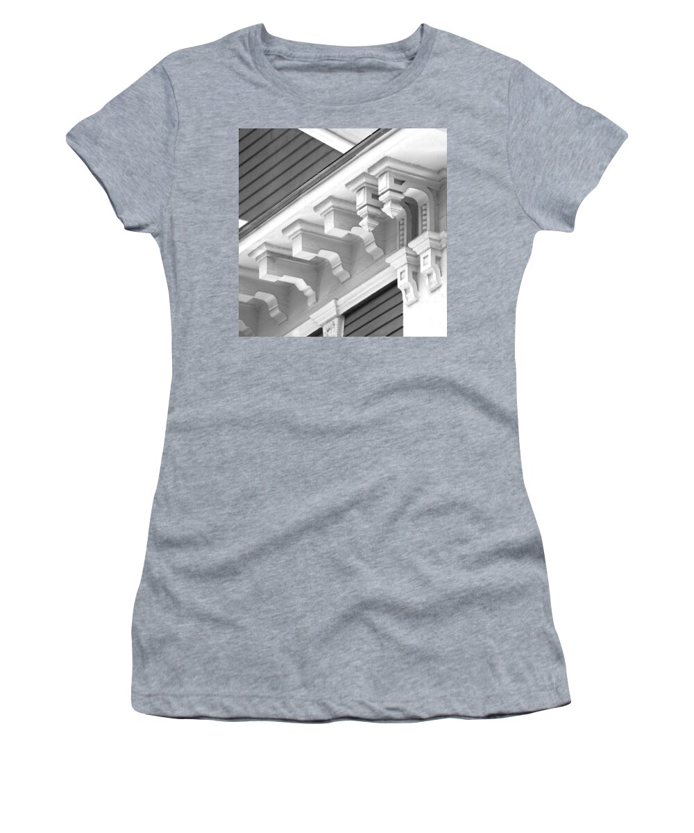 Nantucket Women's T-Shirt featuring the photograph Nantucket Architecture 1 by Charles Harden