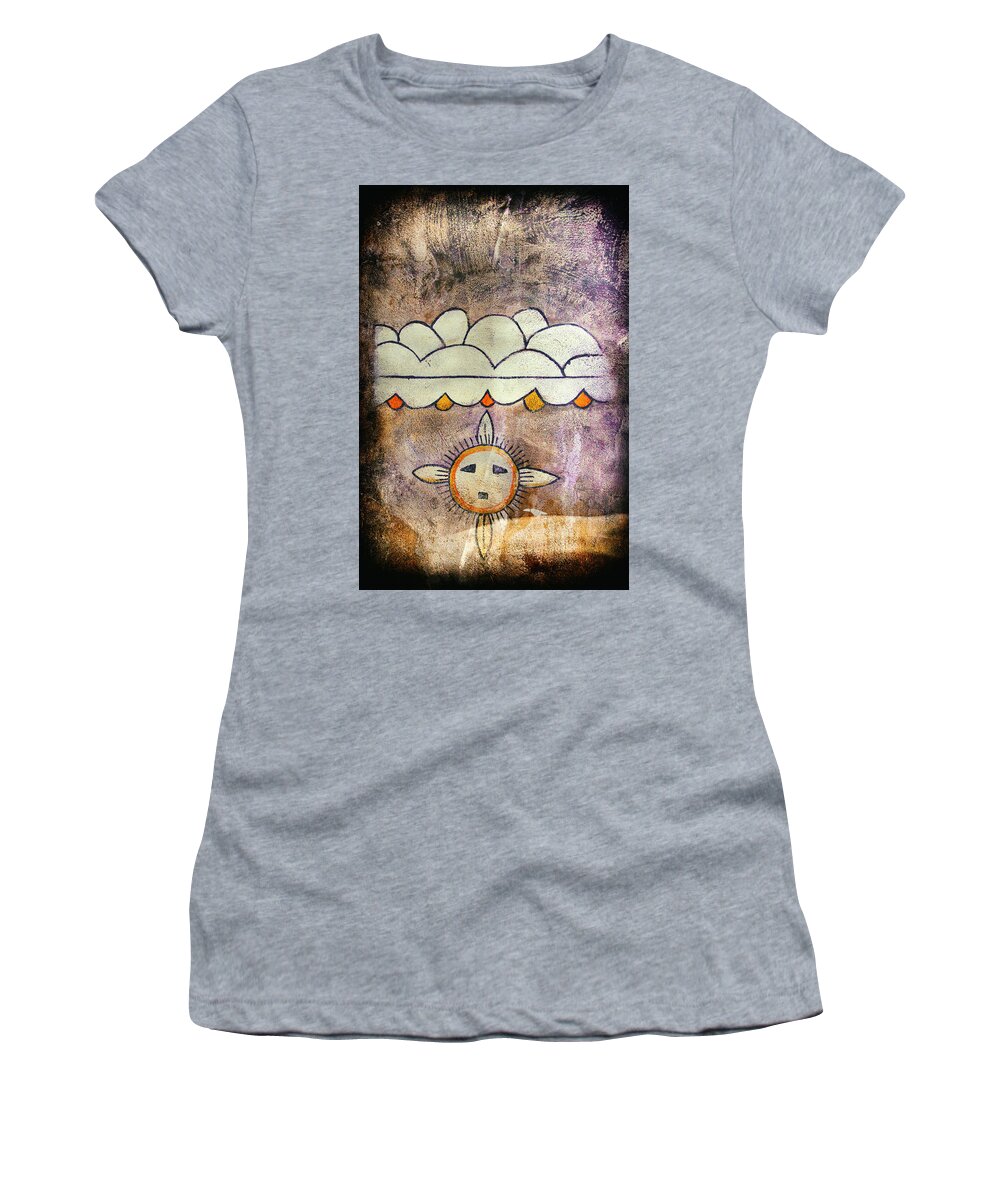 Indian Women's T-Shirt featuring the photograph Native American Natural Elements Pictograph by Jo Ann Tomaselli