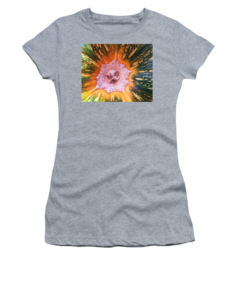 Nature Women's T-Shirt featuring the photograph Pumpkin Abstract by Kae Cheatham